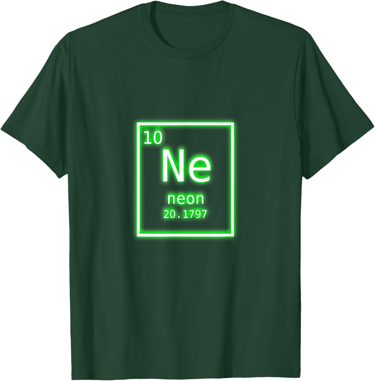 Neon Element Green Periodic Table Chemistry Nerd Costume T-Shirt - T-Shirt | Forest