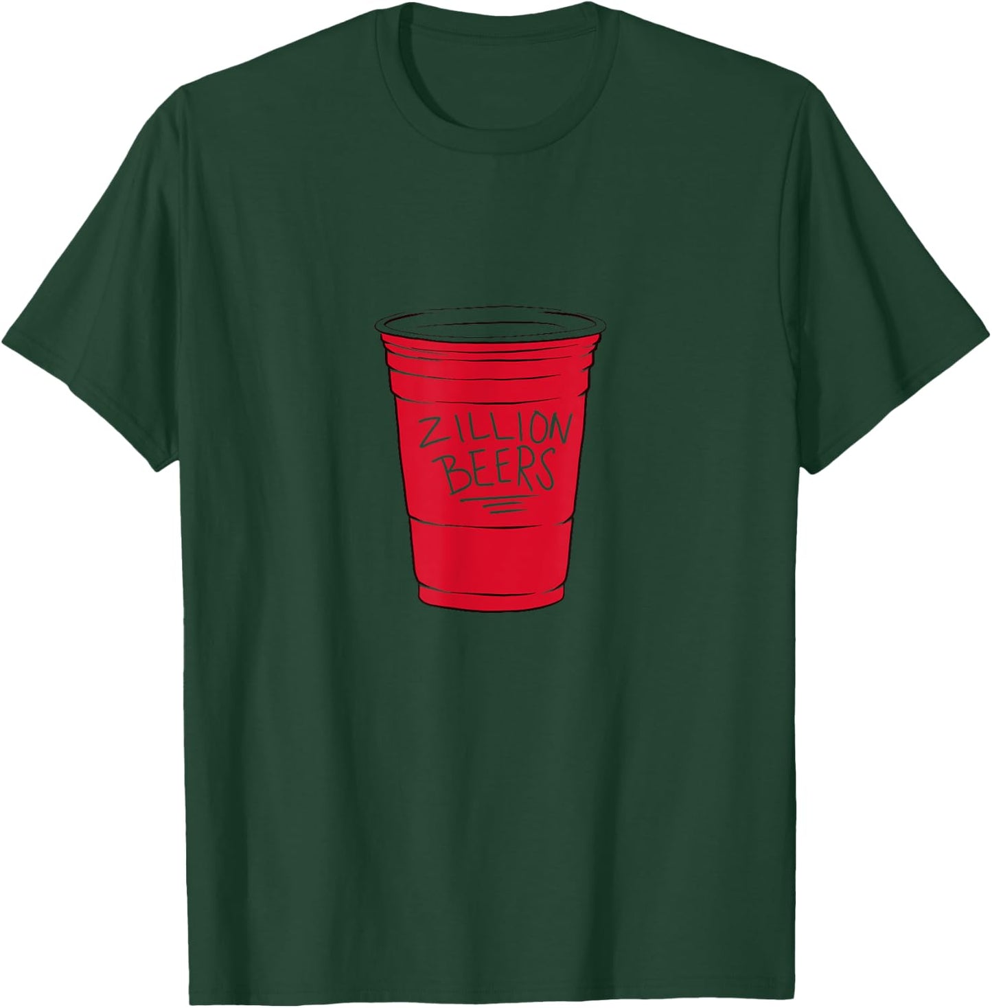 Barstool Sports Zillion Beers Red Cup T-Shirt - T-Shirt | Forest