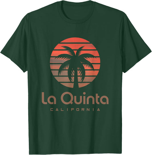La Quinta US American Design Men's -Adults, -Kids Black Cotton, Polyester Blend Short Sleeve T-Shirt - T-Shirt | Forest