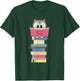 Kawaii Owl Reads Book - Reading Bookworm Library Book Lover T-Shirt - T-Shirt | Forest