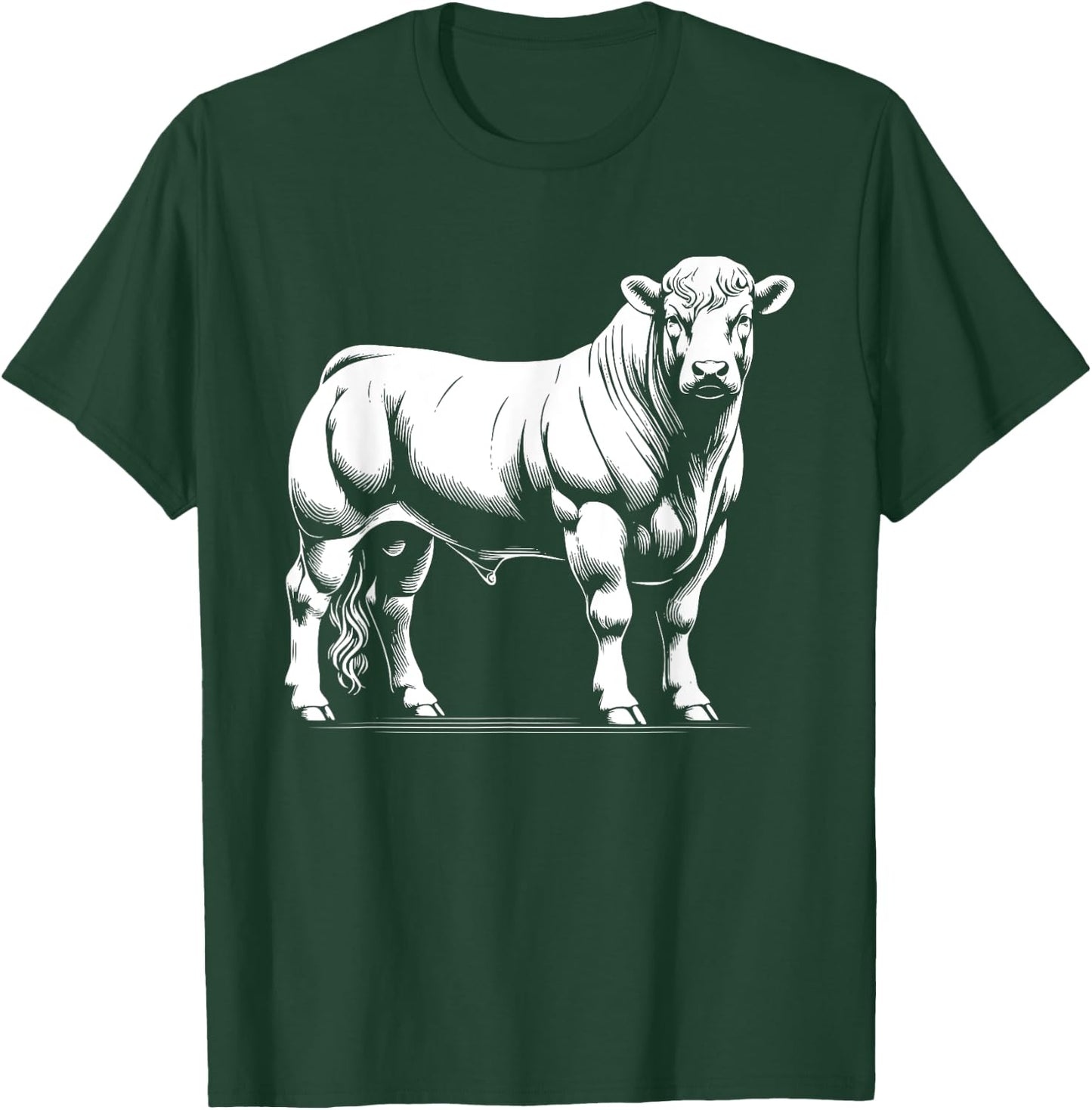 Éleveur de vaches - Monochromatique Charolais T-Shirt - T-Shirt | Forest