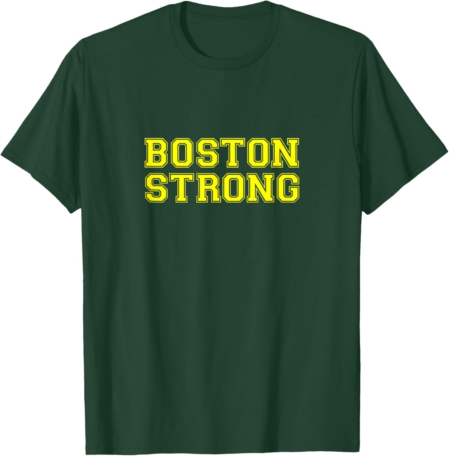 Boston Strong Flag Colors City T-Shirt - T-Shirt | Forest