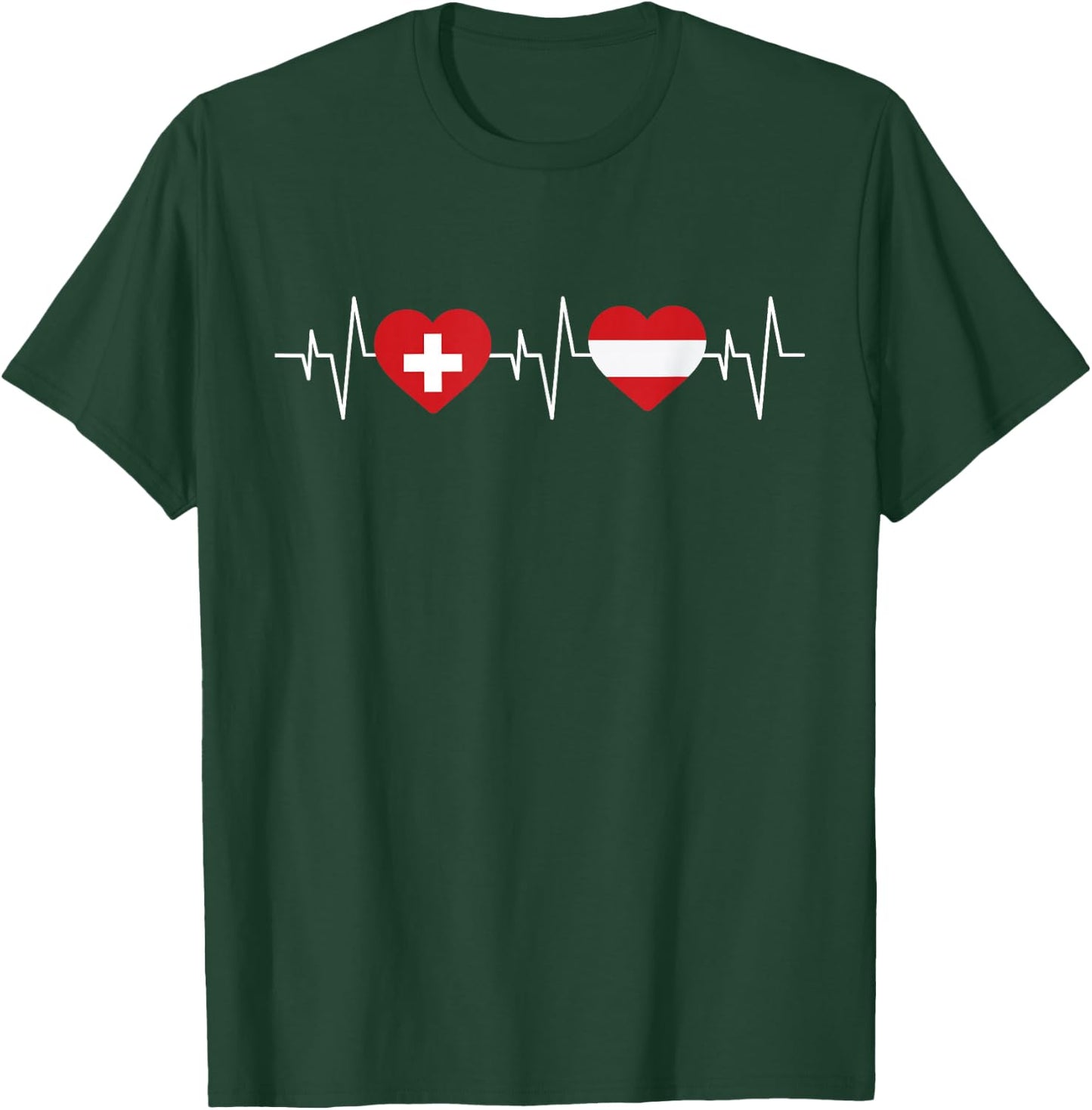 Österreich Flagge Schweiz Flagge Österreich Schweiz T-Shirt - T-Shirt | Forest