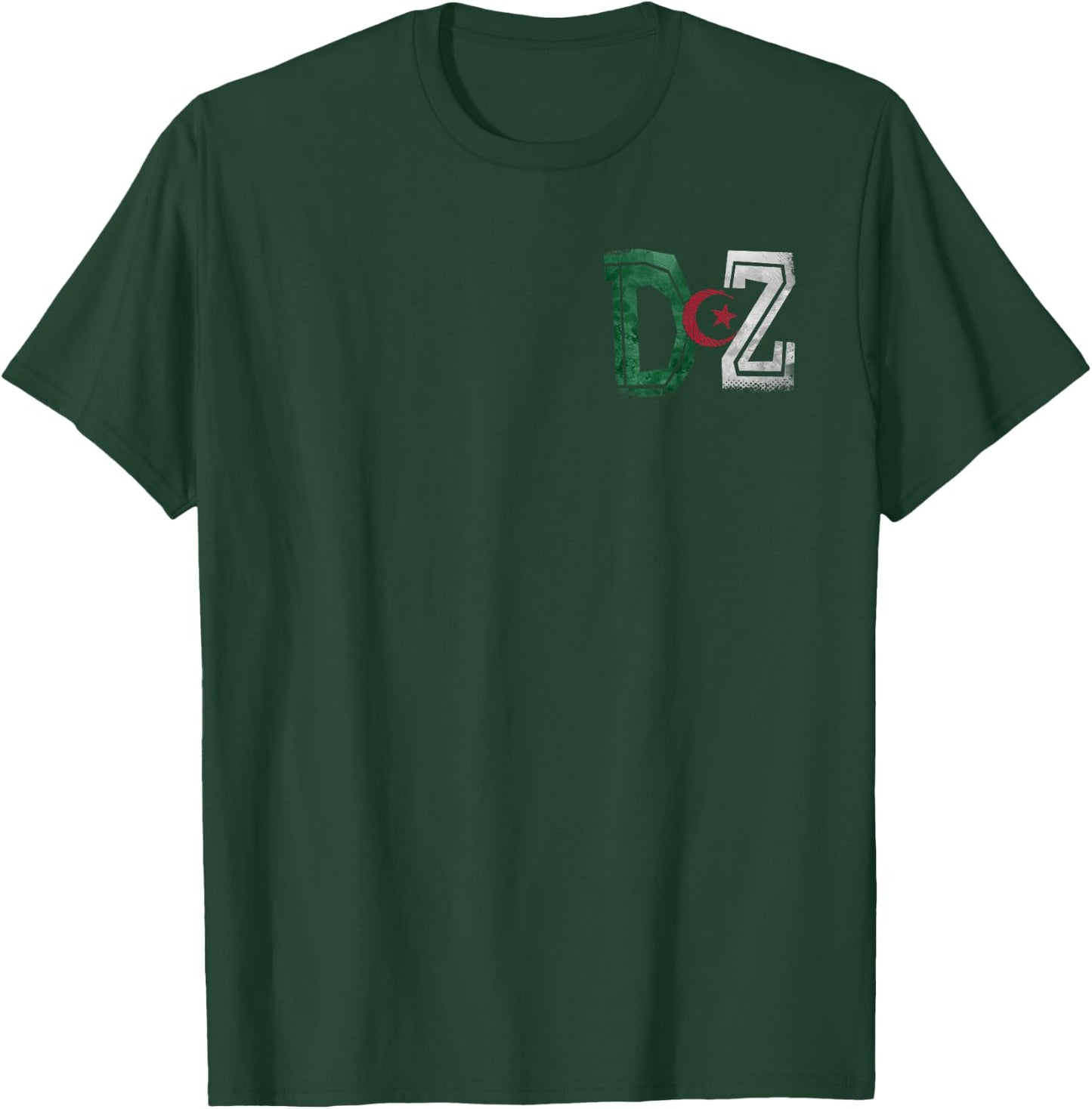 Algerian Flag Football Gift Jersey Dz , Black, S T-Shirt - T-Shirt | Forest