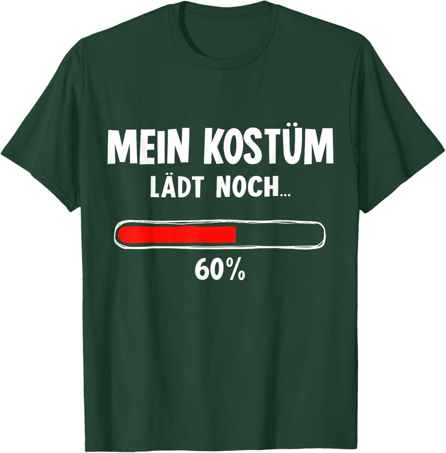 Mein Kostüm laden noch Ladebalken for Nerd Carnival , black T-Shirt - T-Shirt | Forest