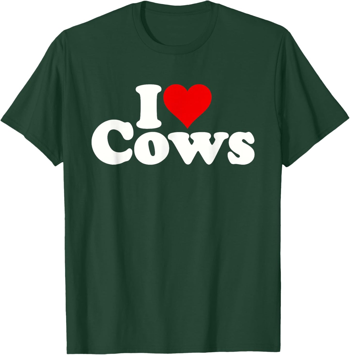 I Love Heart Cows T-Shirt - T-Shirt | Forest