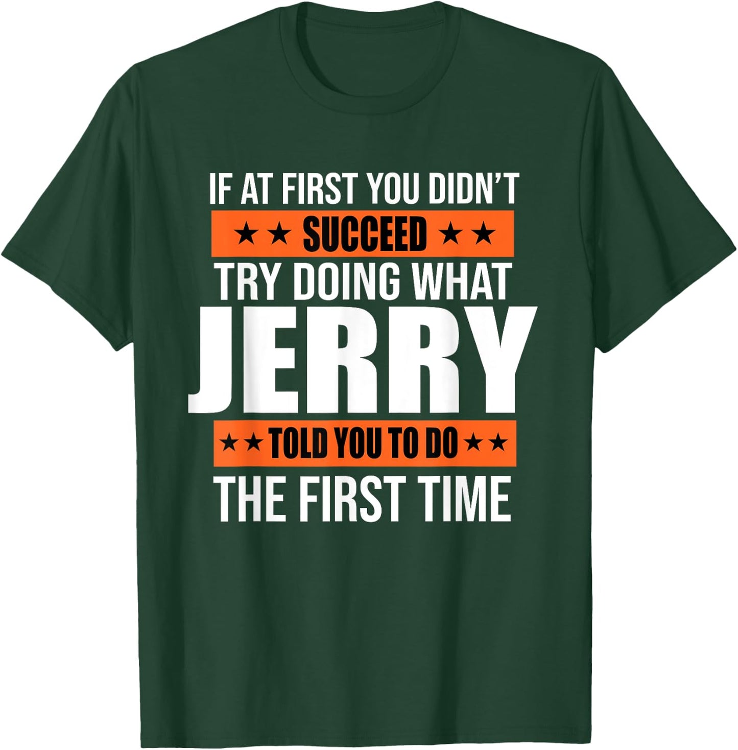Jerry Gifts Name Personalized Birthday Presents Funny T-Shirt - T-Shirt | Forest