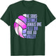 Never Underestimate A Girl Playing Volleyball , Black, S T-Shirt - T-Shirt | Forest