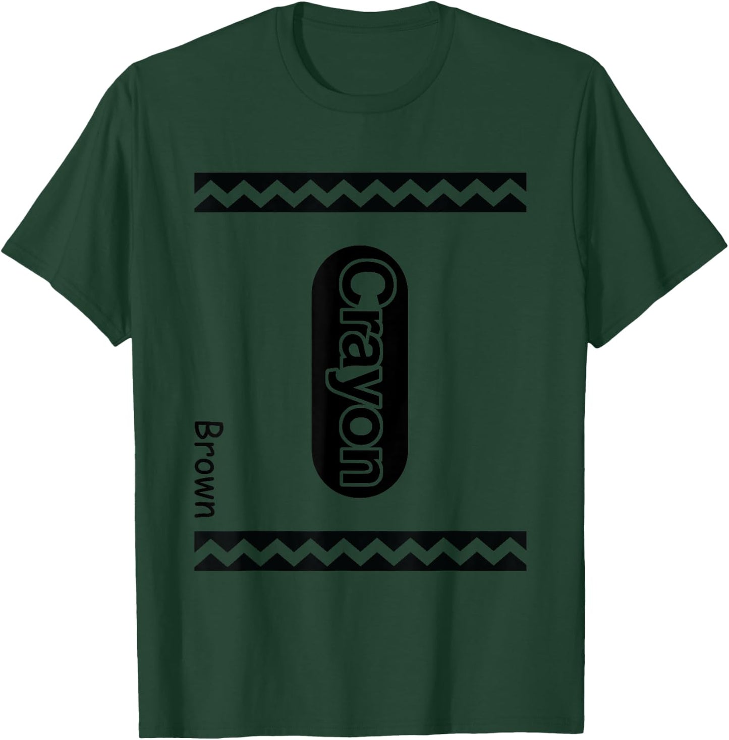 Halloween Costumes Brown Crayon T-Shirt - T-Shirt | Forest