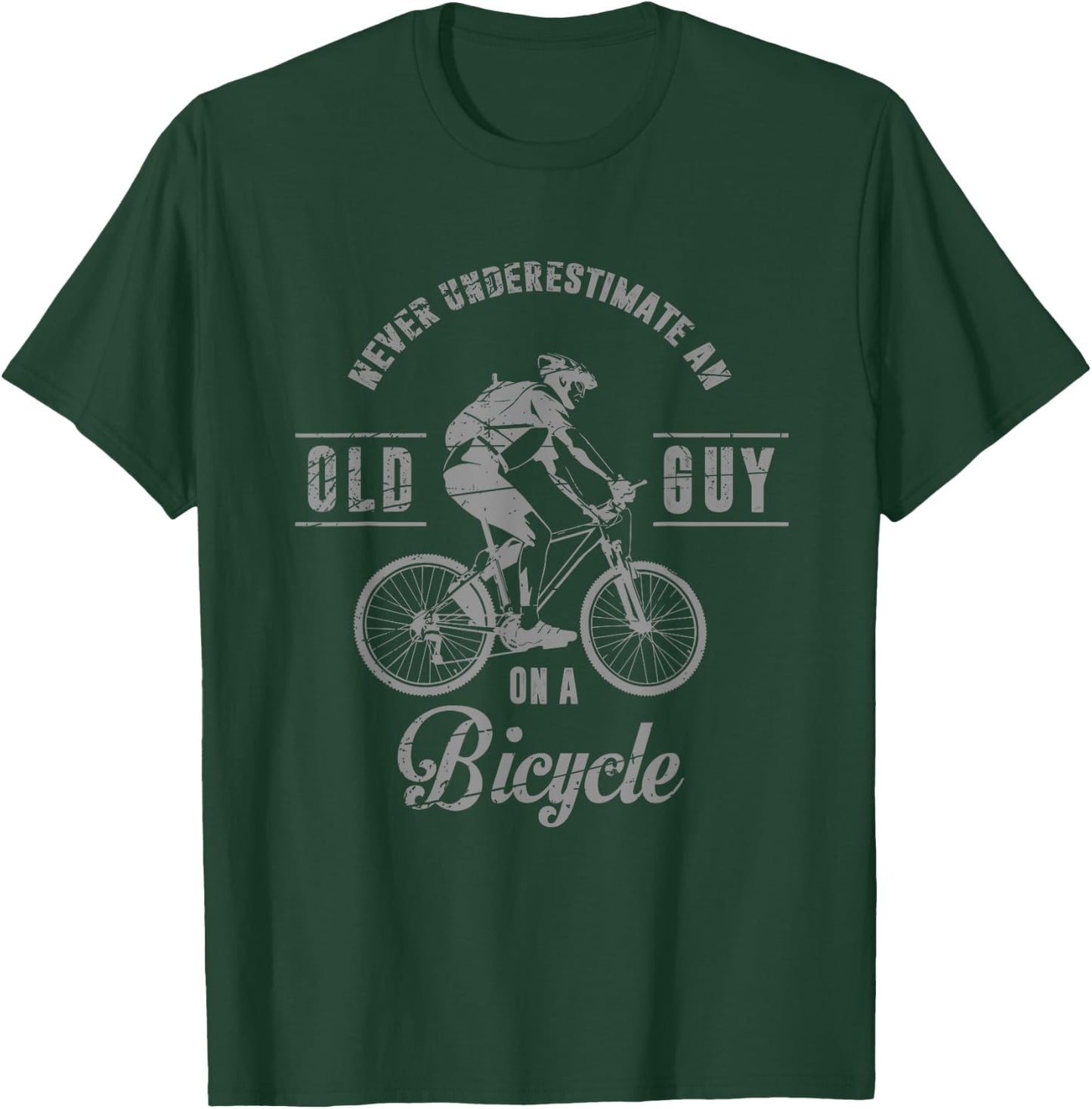 Retired Mountain Bike Biking Cycling MTB Bicycle T-Shirt - T-Shirt | Forest