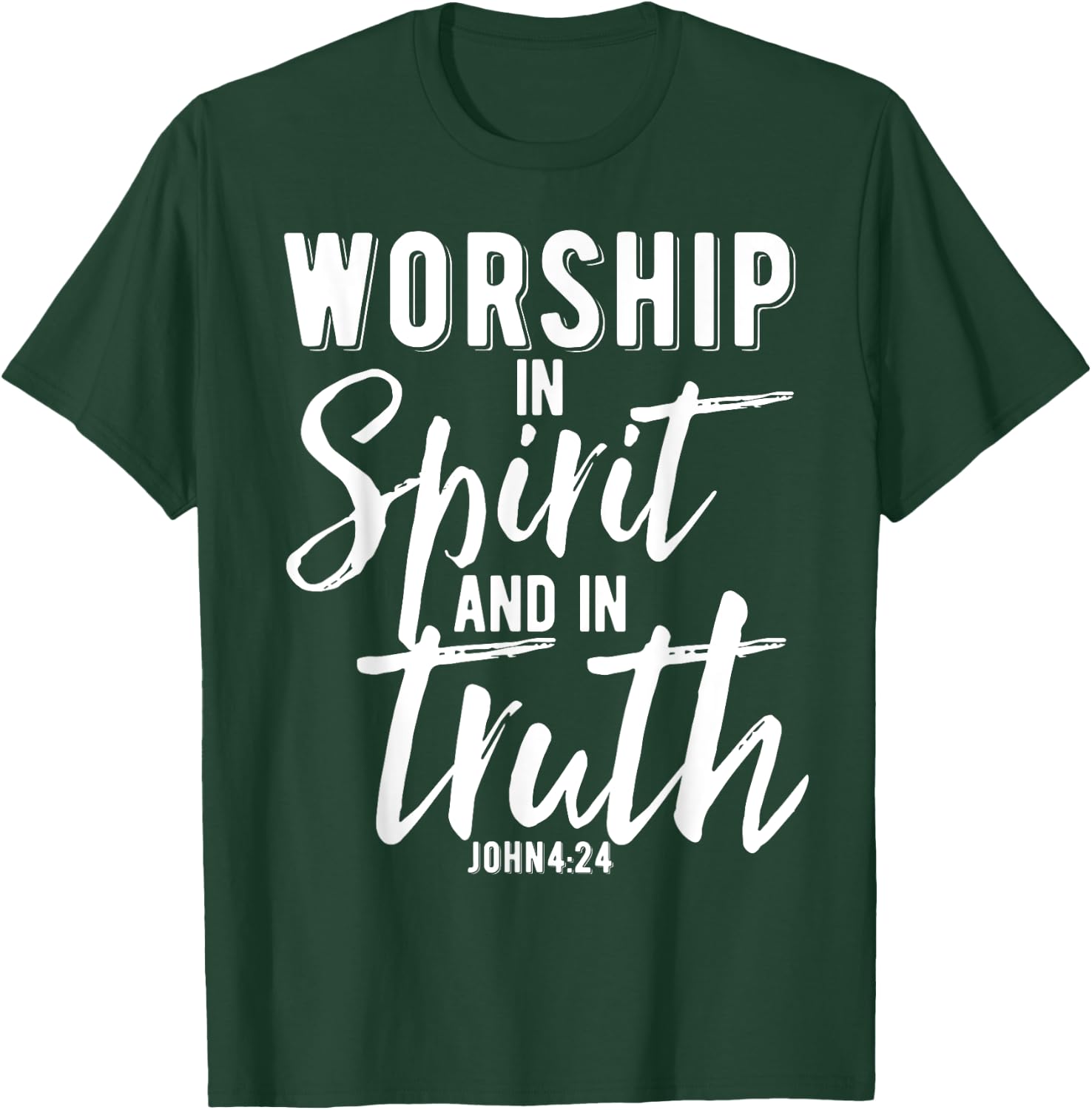 Christian Bible Verse Design Praise and Worship Team Gift T-Shirt - T-Shirt | Forest