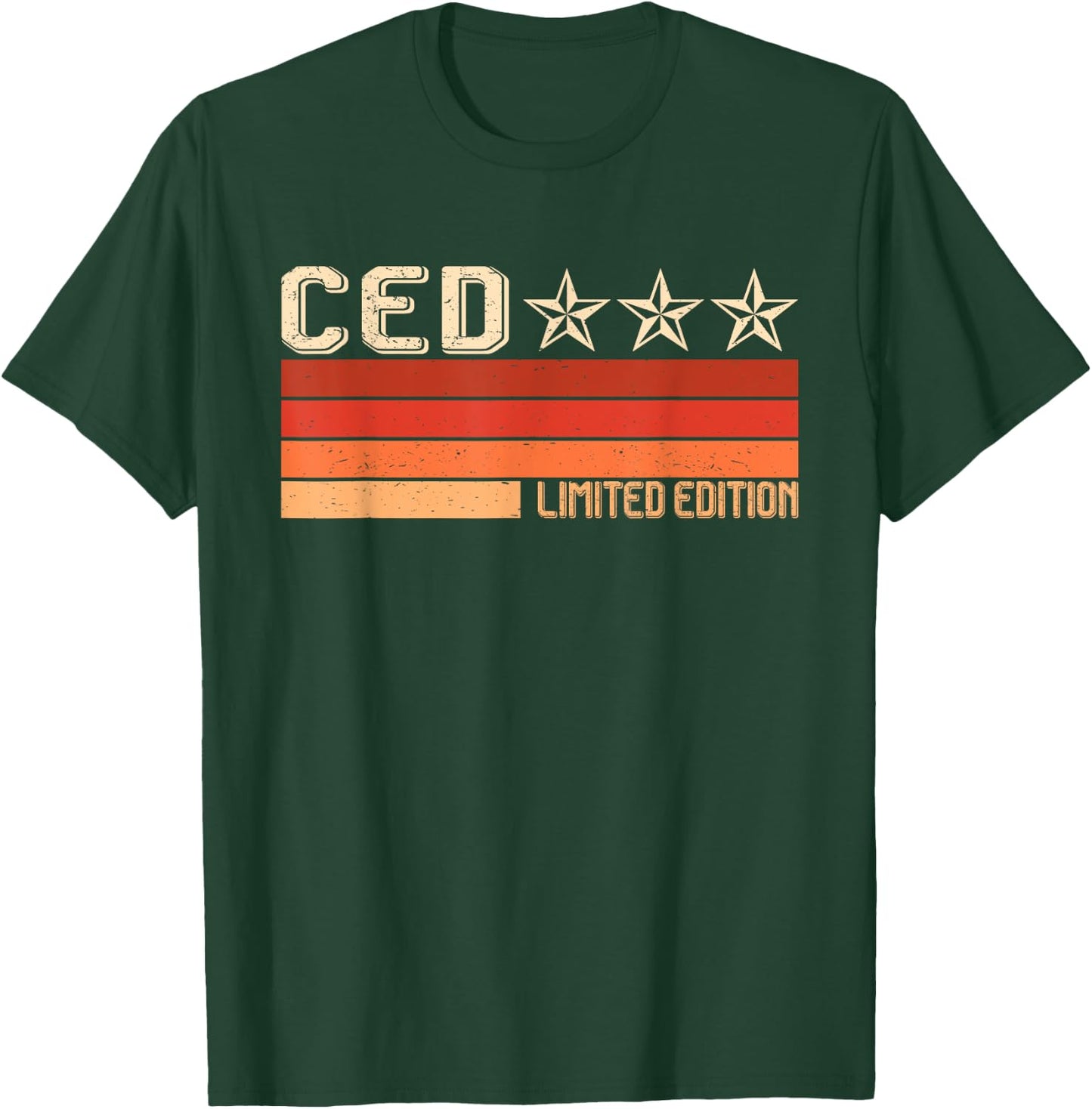 CED Name Personalized Idea Men Retro Vintage CED T-Shirt - T-Shirt | Forest