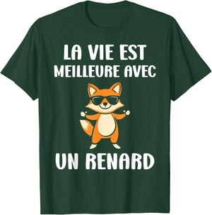 Little Cute Foxes Life Is Better With A Fox T-Shirt - T-Shirt | Forest