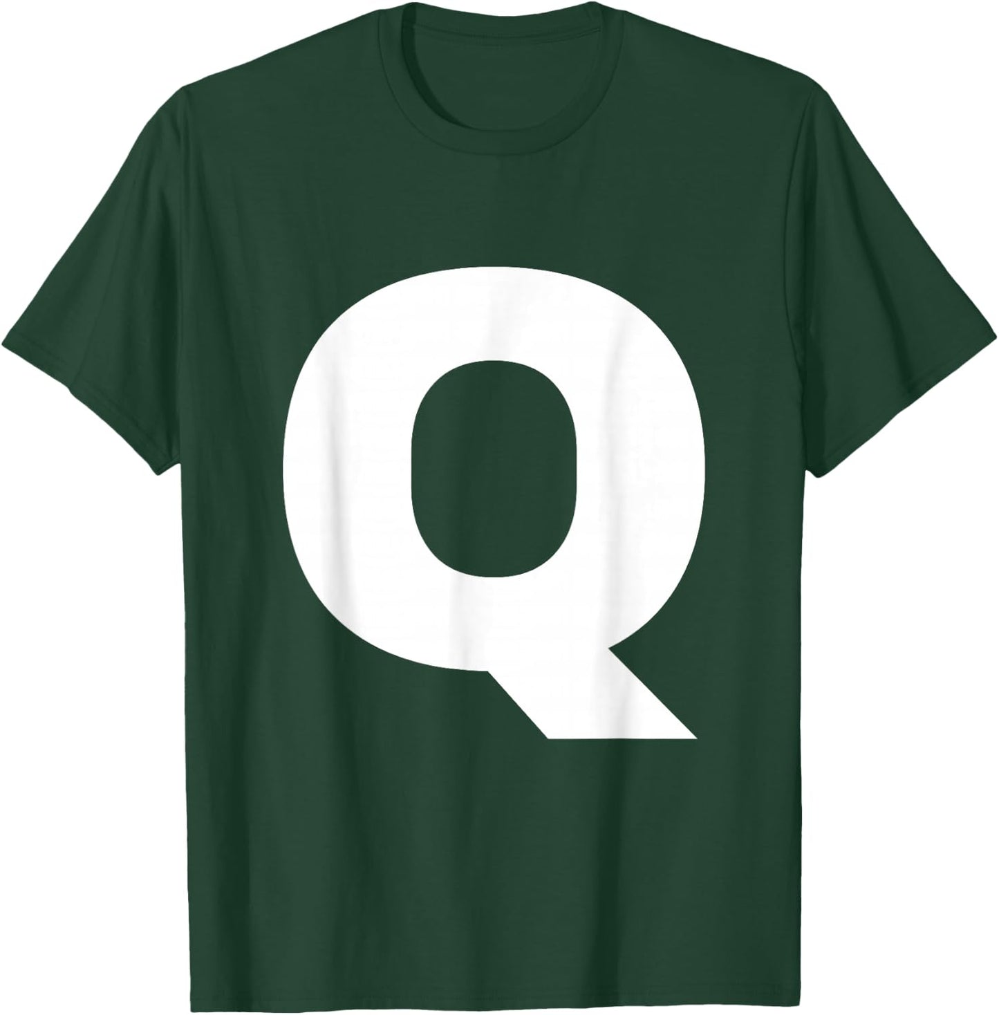 Bold Letter Q - Alphabet Characters Big Font Capital Letters T-Shirt - T-Shirt | Forest