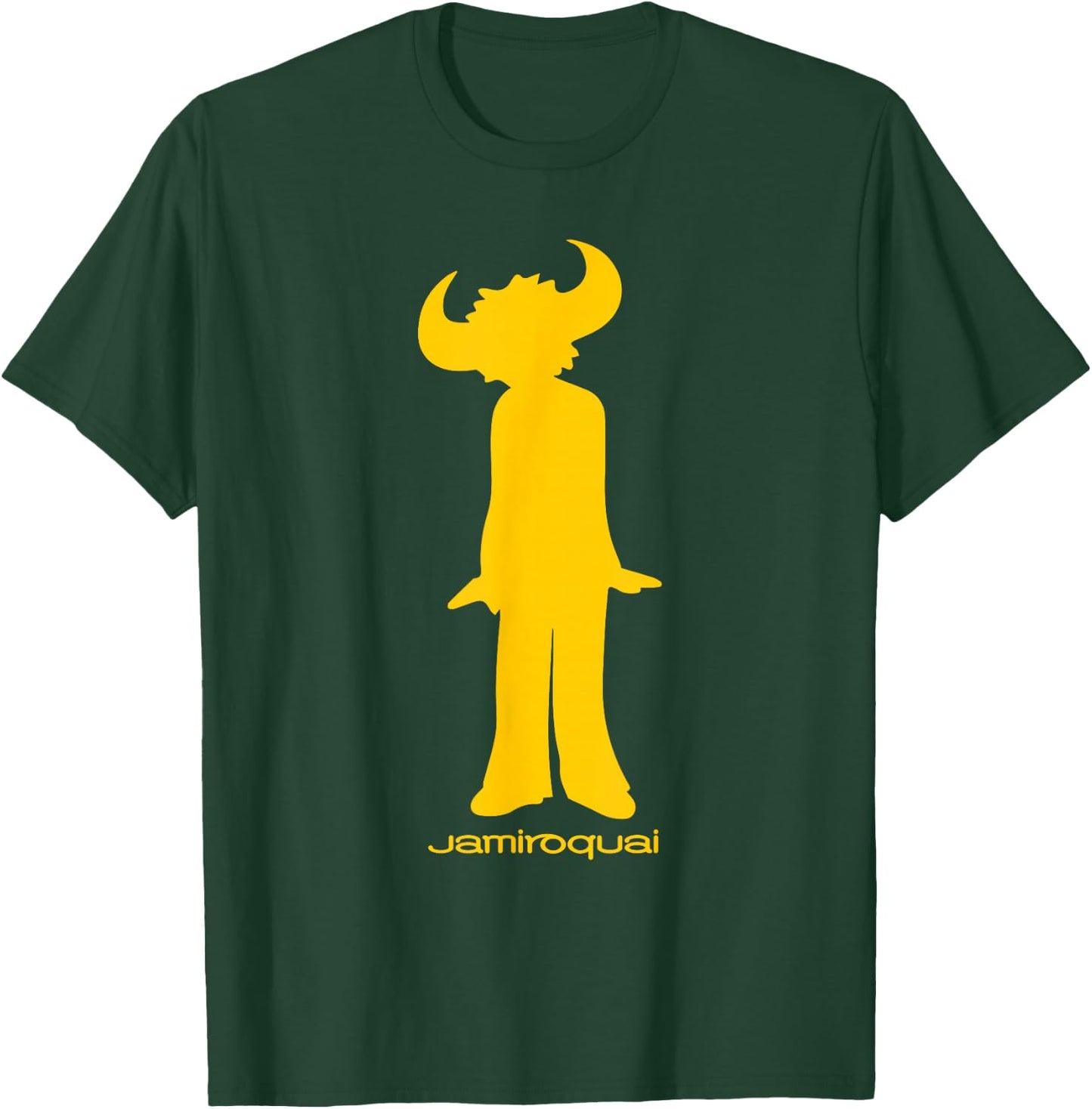 Jamiroquai Official Buffalo Yellow Logo T-Shirt - T-Shirt | Forest