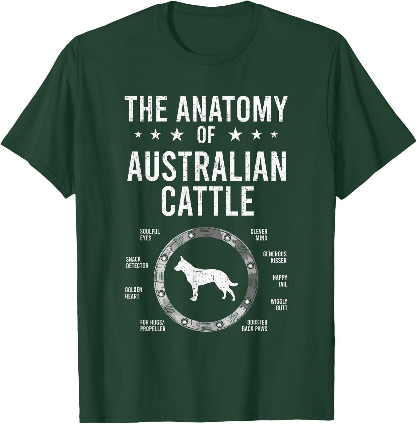 Anatomy of Australian Cattle Dog Lover T-Shirt - T-Shirt | Forest