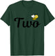 Kids Bee Two 2 Year Old Girl Bee Themed 2nd Birthday Kids Bee-day T-Shirt - T-Shirt | Forest
