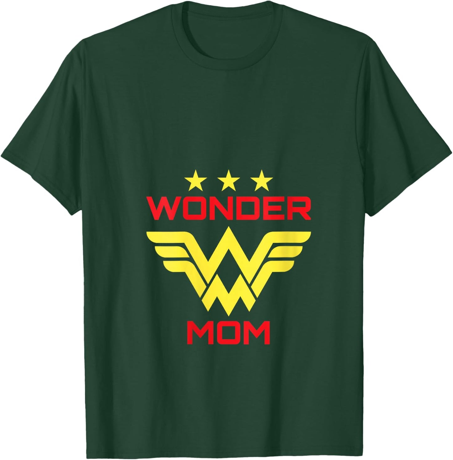WONDER MOM | MAMA Shirt V-Neck T-Shirt - T-Shirt | Forest