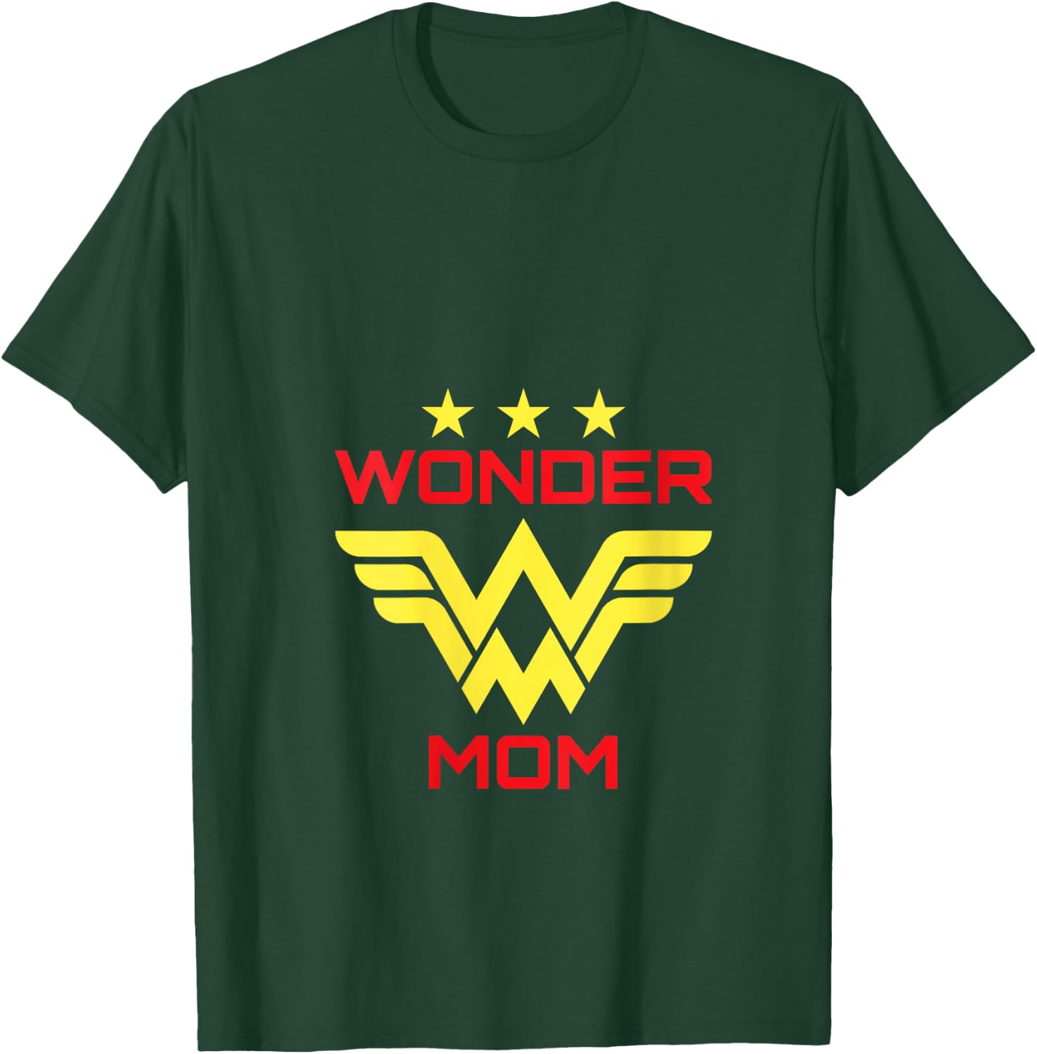 WONDER MOM | MAMA Shirt V-Neck T-Shirt - T-Shirt | Forest