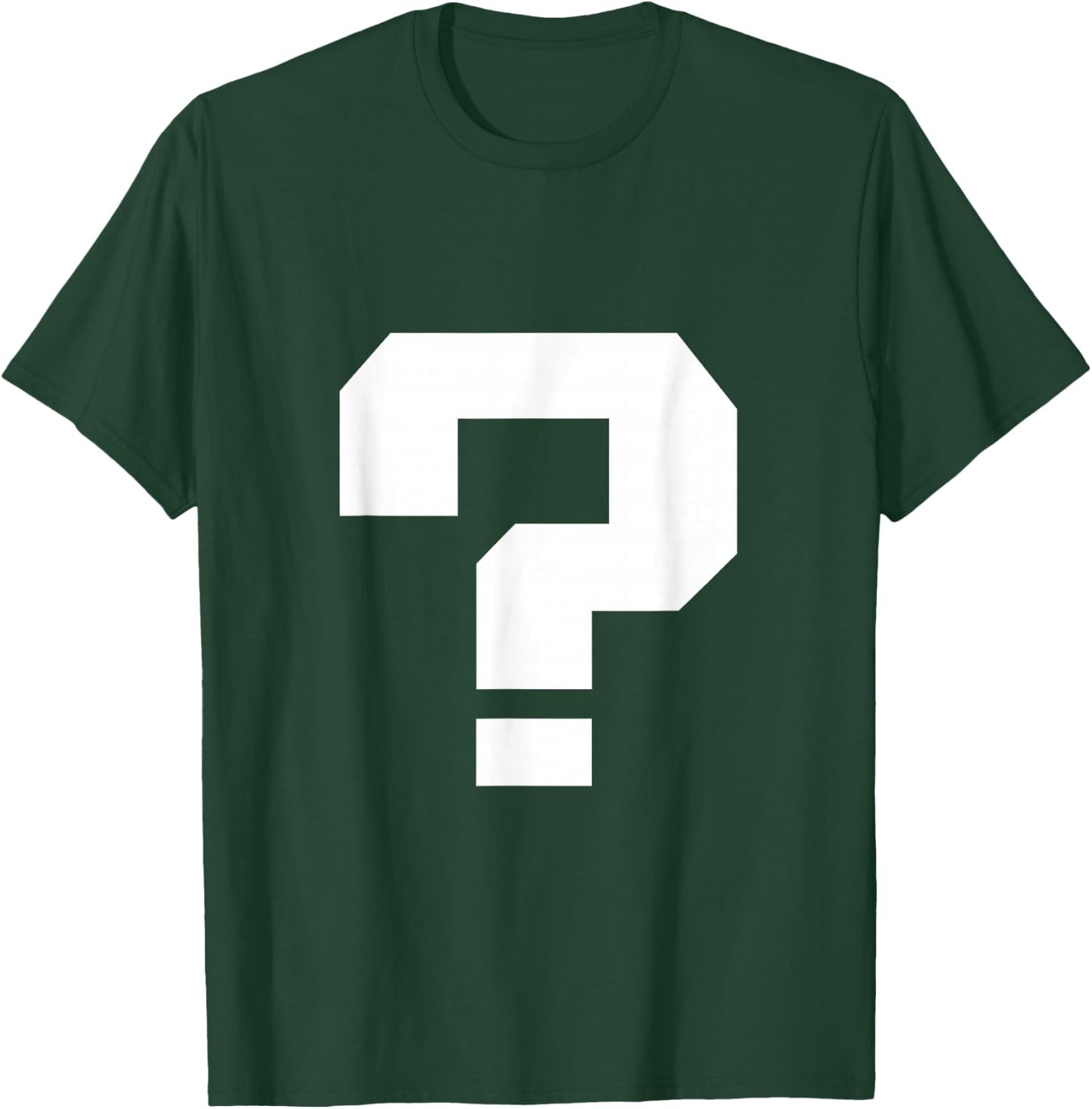 Question Mark Square Font Punctuation Character 80s T-Shirt - T-Shirt | Forest