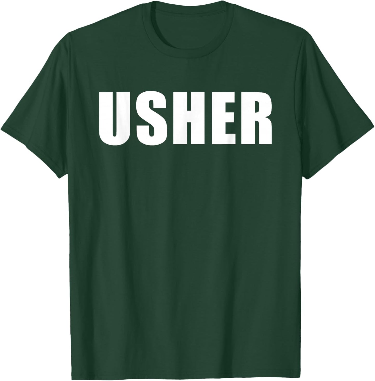 Church Usher - Christian Faith Staff & Volunteer Uniform T-Shirt - T-Shirt | Forest