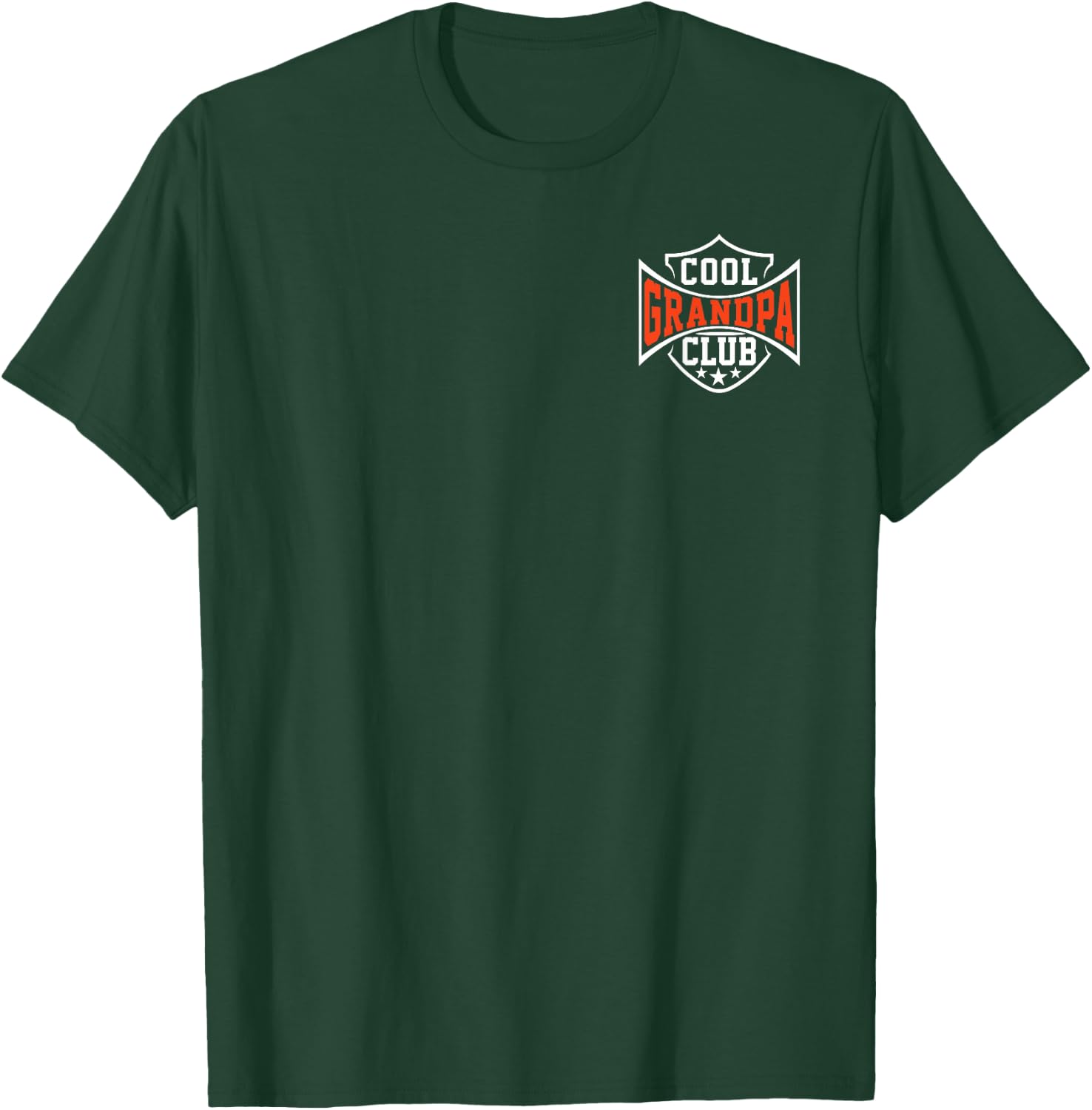 Cool Grandpa Club Funny Grandpa Father's Day Pocket T-Shirt - T-Shirt | Forest