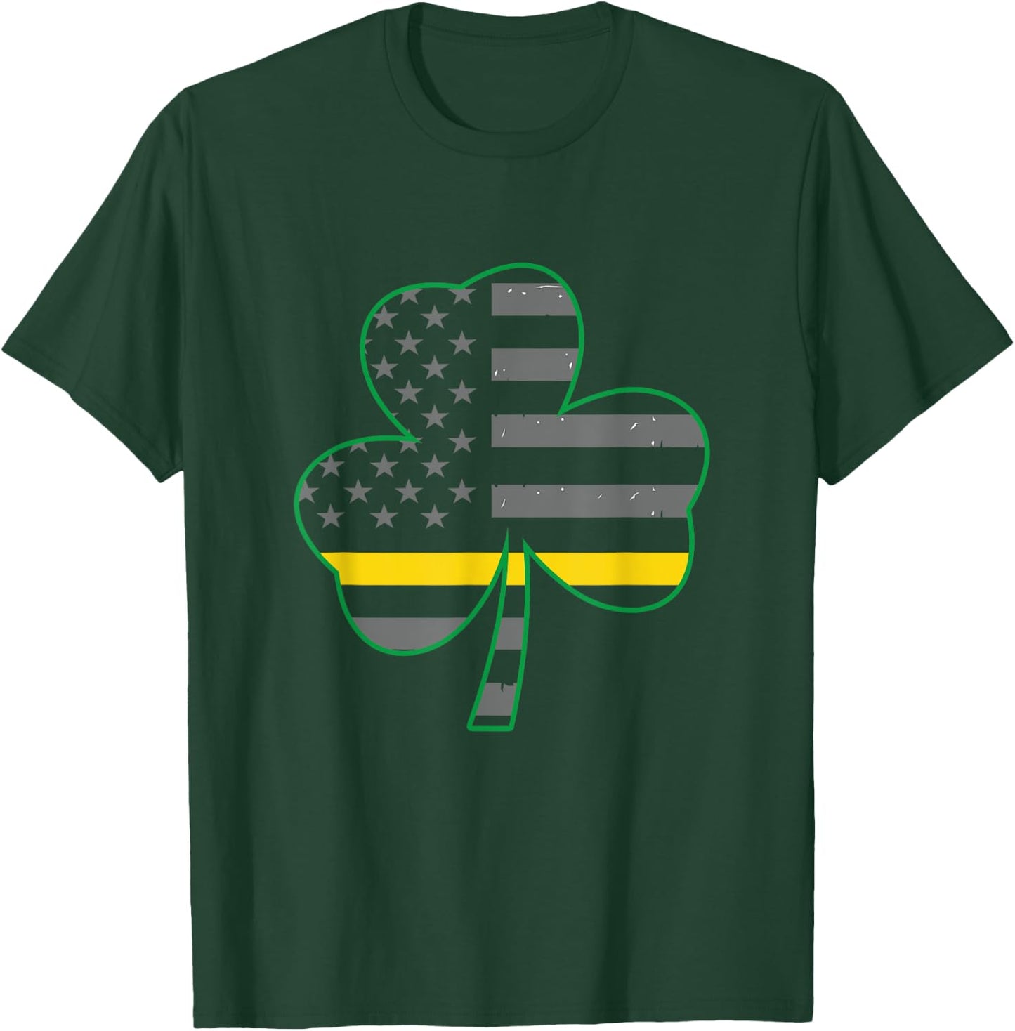 911 Dispatcher Is Lucky Charm St Patricks Day Irish Shamrock T-Shirt - T-Shirt | Forest