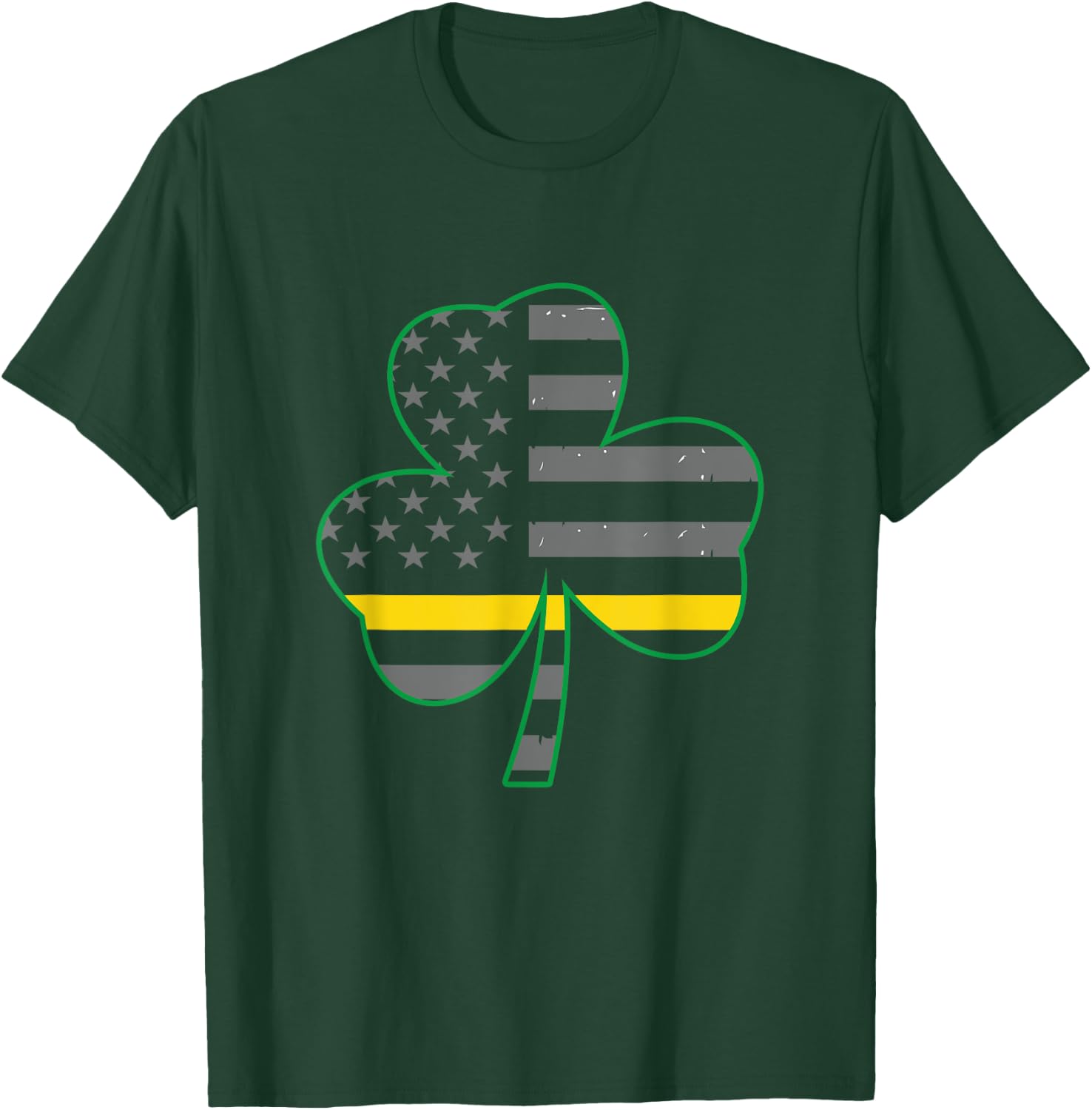 911 Dispatcher Is Lucky Charm St Patricks Day Irish Shamrock T-Shirt - T-Shirt | Forest