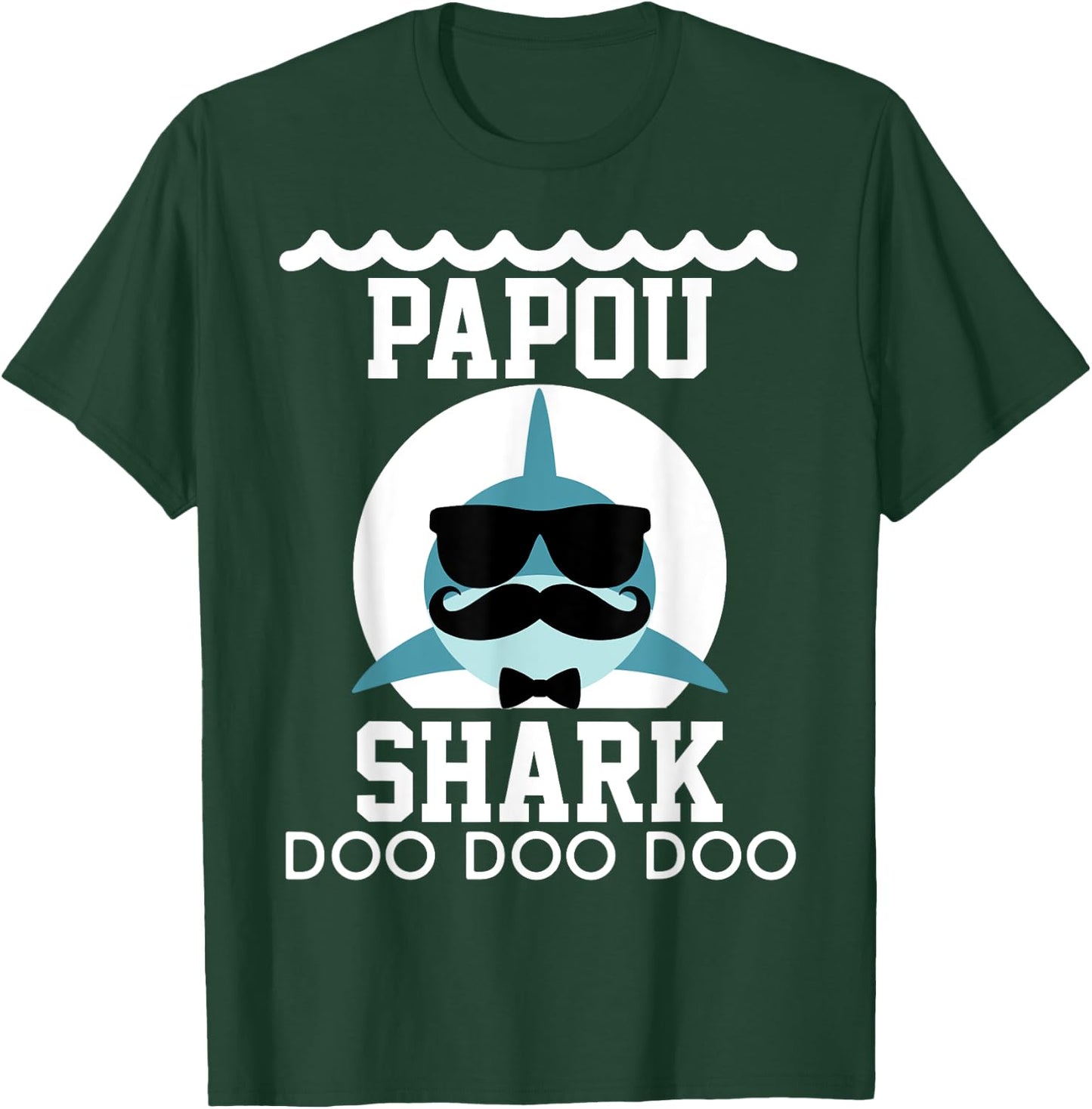 Papou Shark shirt Matching Family Shirts Shark T-Shirt - T-Shirt | Forest