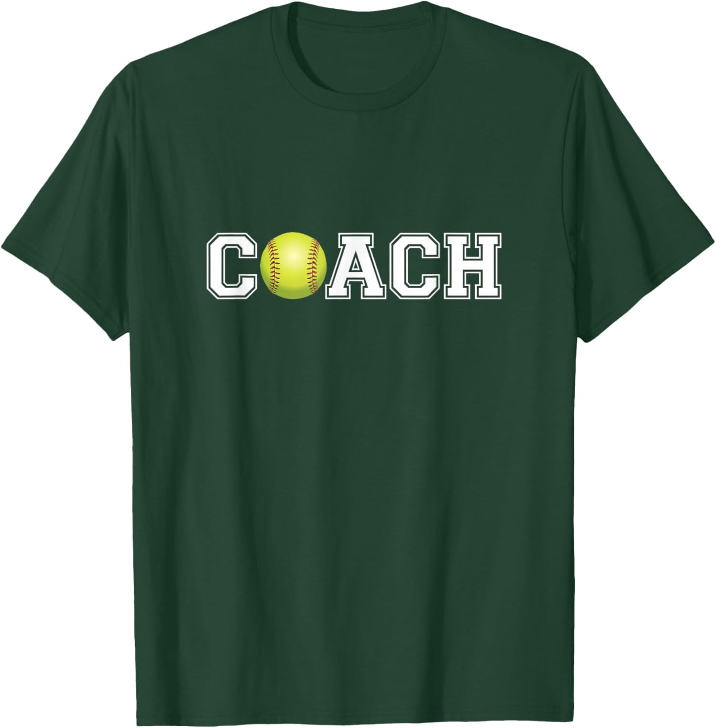 Softball Coach Shirt Sports Coaching Staff Head Coach T-Shirt - T-Shirt | Forest