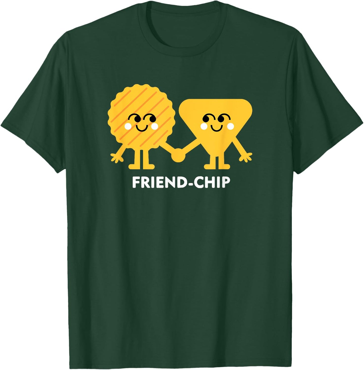 Friend-Chip Chips Lustiges Essen Freundschaft Wortspiel T-Shirt - T-Shirt | Forest
