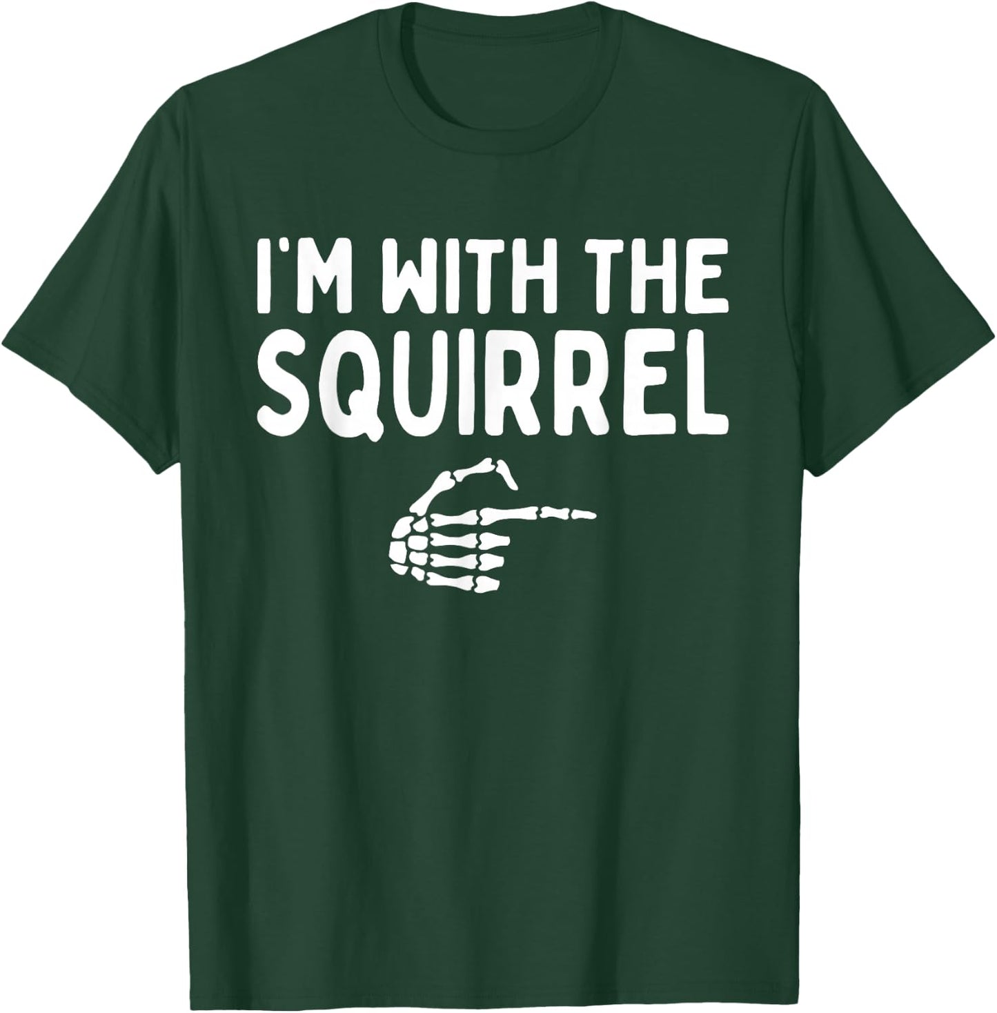I'm With The Squirrel Halloween Costume Matching Couples T-Shirt - T-Shirt | Forest