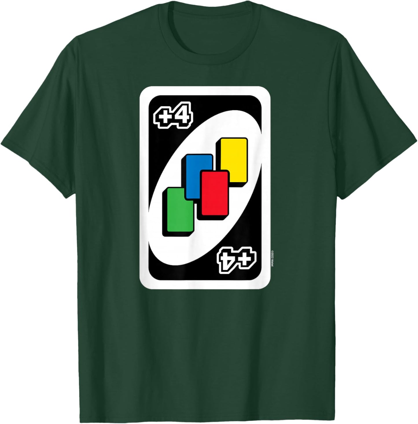 UNO Pull Four Cards , black T-Shirt - T-Shirt | Forest