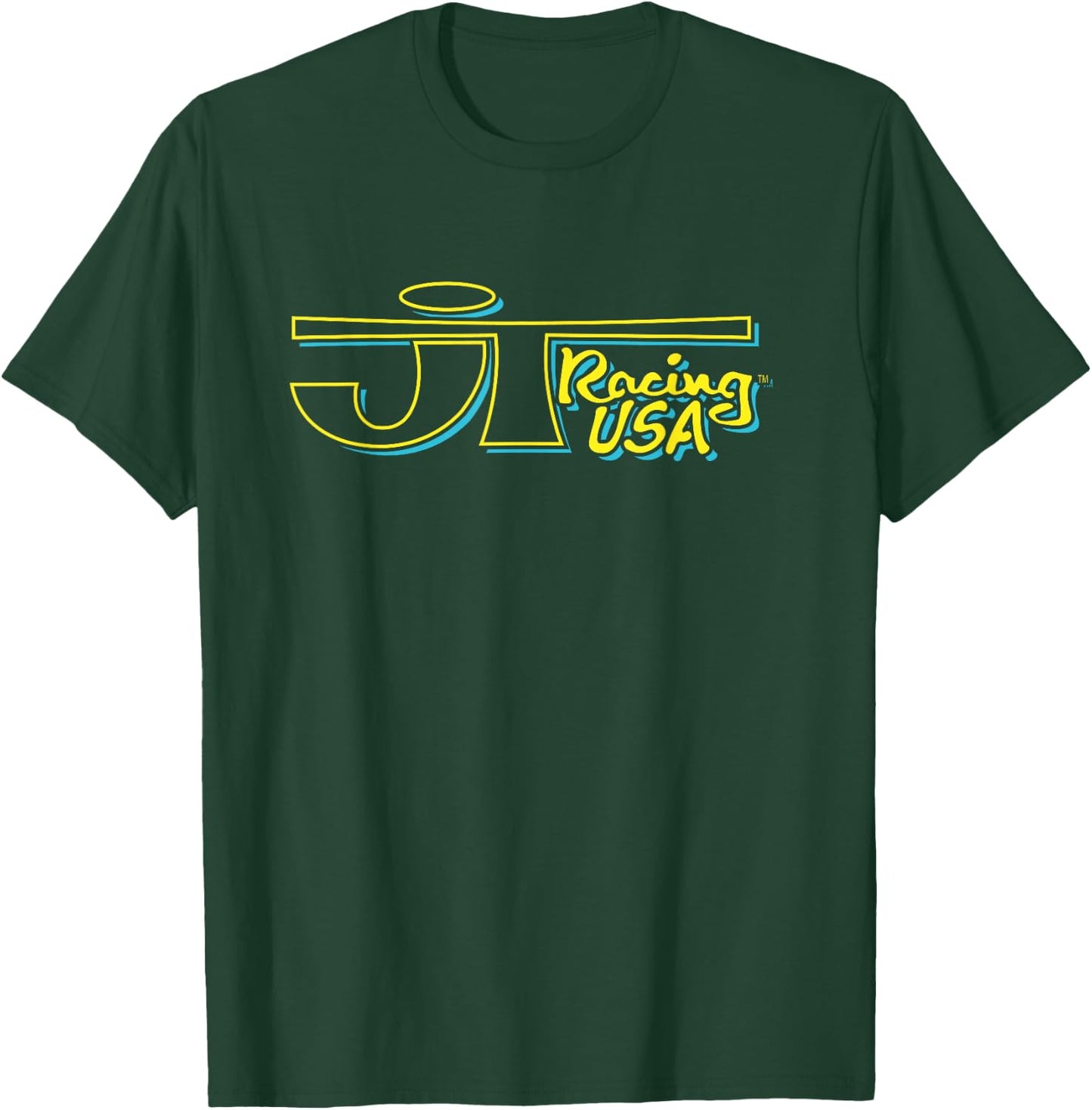 Yellow and Blue JT Racing Logo , Black, S T-Shirt - T-Shirt | Forest