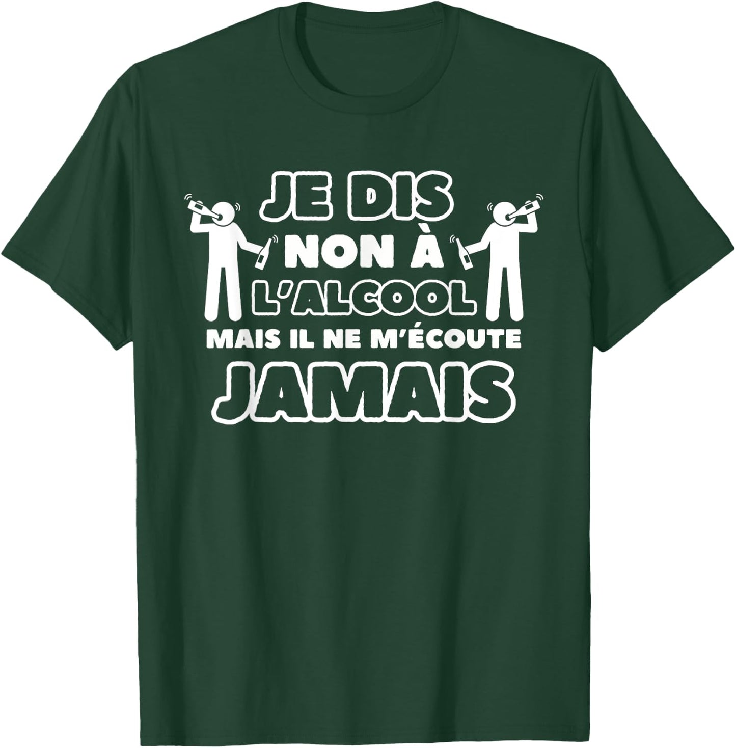 Humour Alcohol - Funny Alcohol Quote - Joke de Beauf , Black, S T-Shirt - T-Shirt | Forest