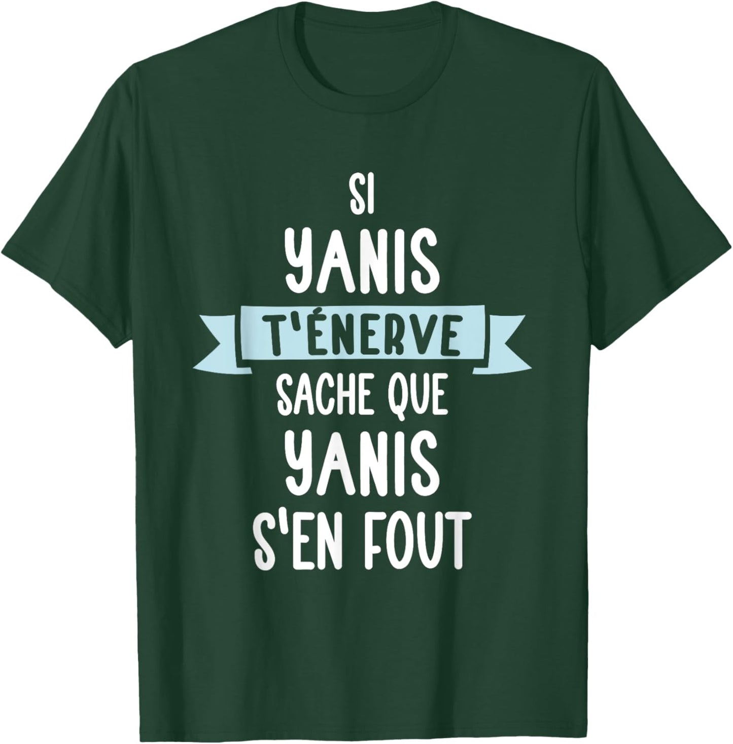 Gift Man Humour Name Personalized Yanis , Black, S T-Shirt - T-Shirt | Forest