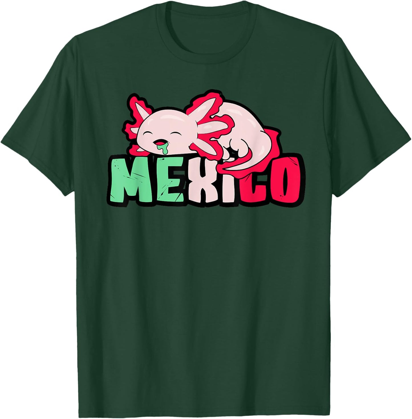 Mexicans Souvenir Axolotl Mexico City Gifts Cinco De Mayo T-Shirt - T-Shirt | Forest