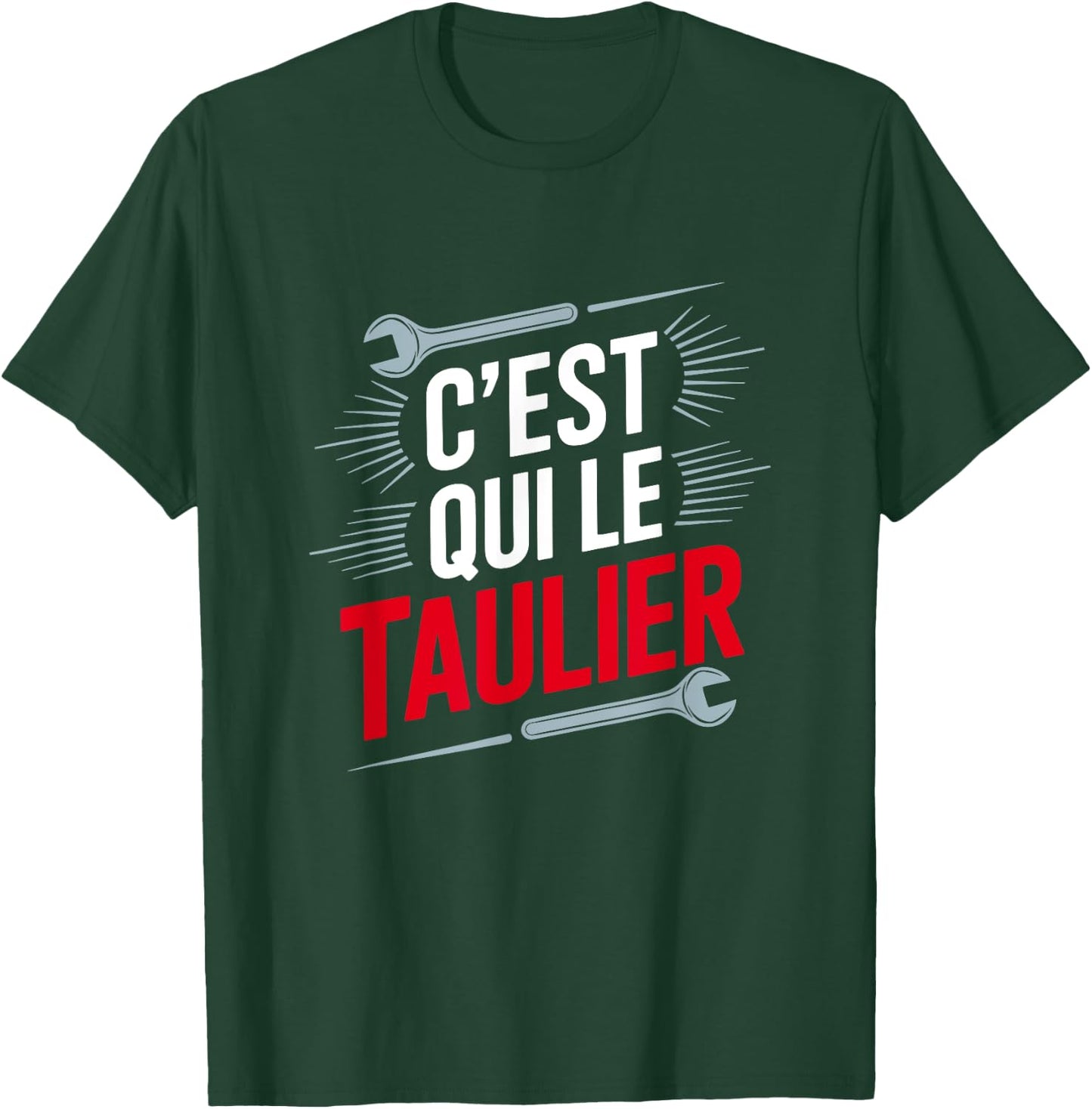 Who is the Taulier, Who is the Boss, Who is the Chef , Black, S T-Shirt - T-Shirt | Forest