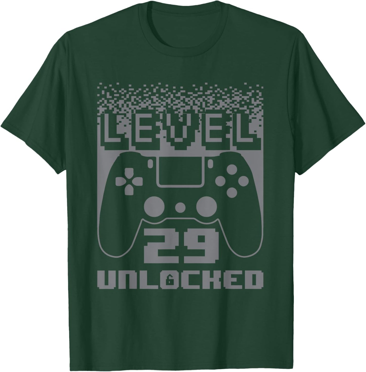 29th Birthday Level 29 Unlocked Gamer 29 Year Old T-Shirt - T-Shirt | Forest