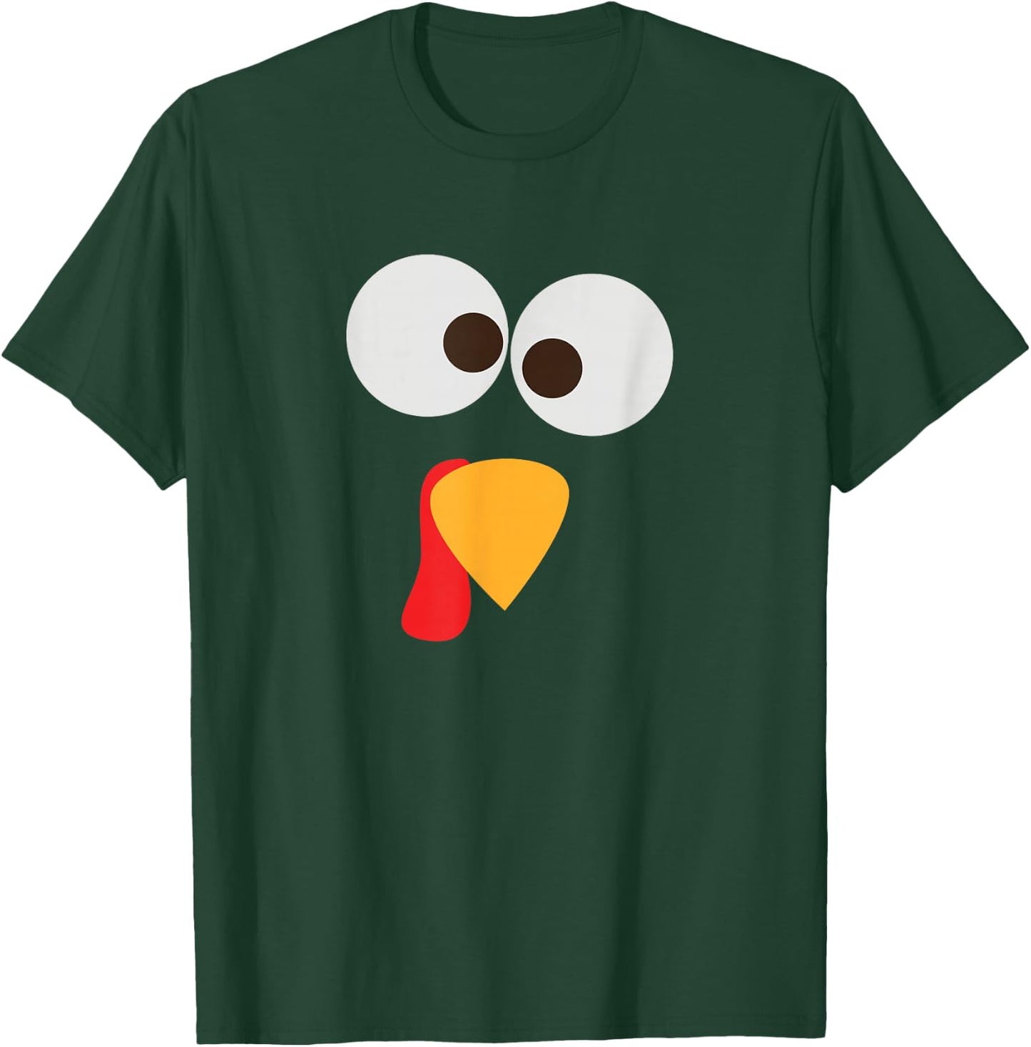 Thanksgiving Matching Family Pajama Turkey Face T-Shirt - T-Shirt | Forest