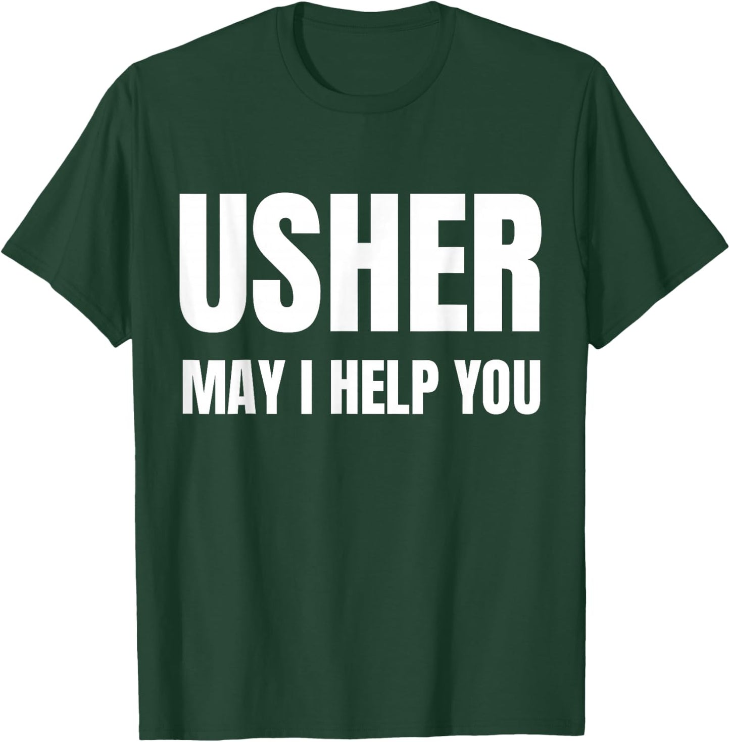 Christian Shirt Usher Church Gift T-Shirt - T-Shirt | Forest