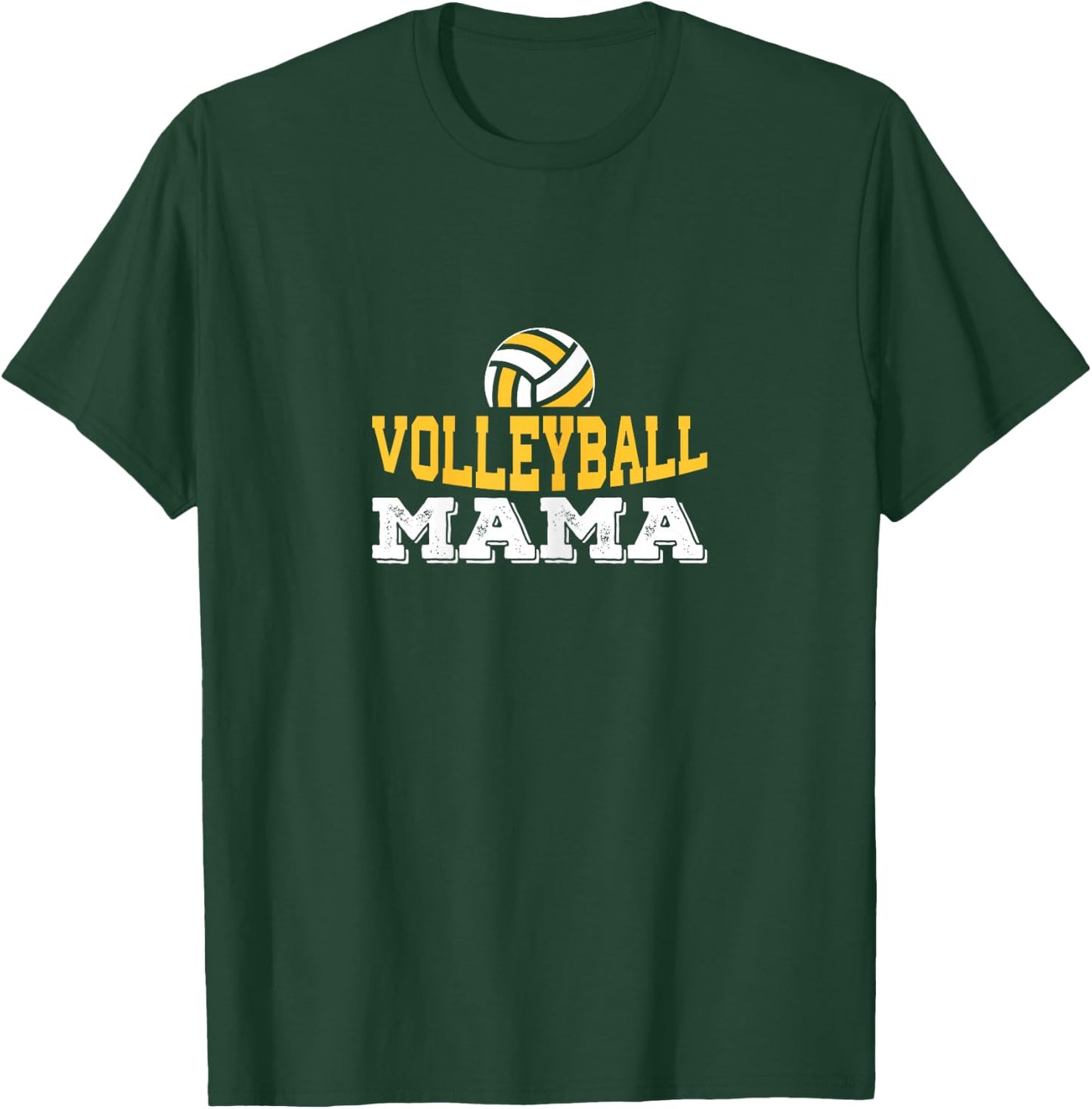 Volleyball Mama - Mom Graphic T-Shirt - T-Shirt | Forest