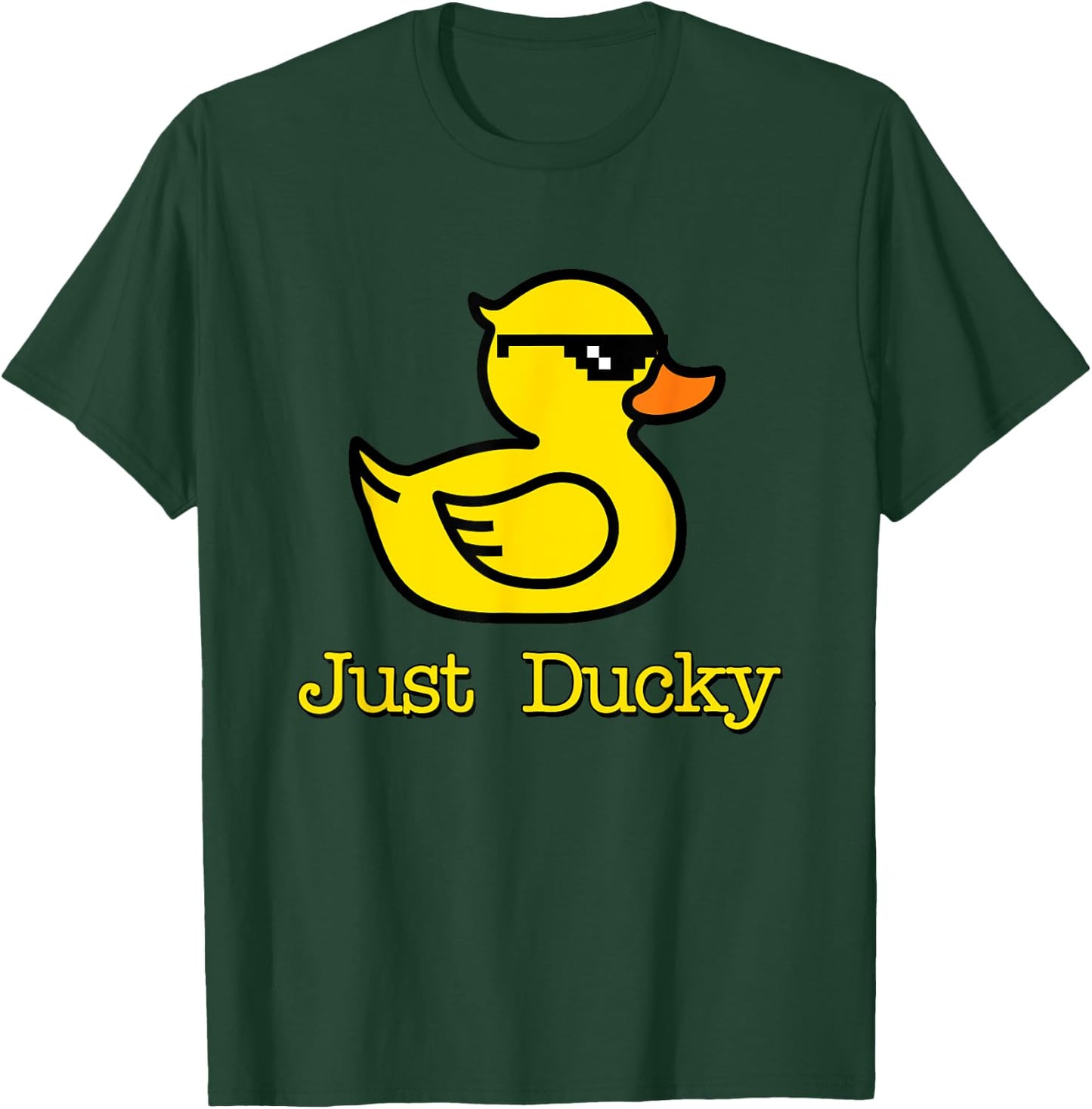 Just Ducky Cool Rubber Yellow Duck Childish Graphic Design T-Shirt - T-Shirt | Forest