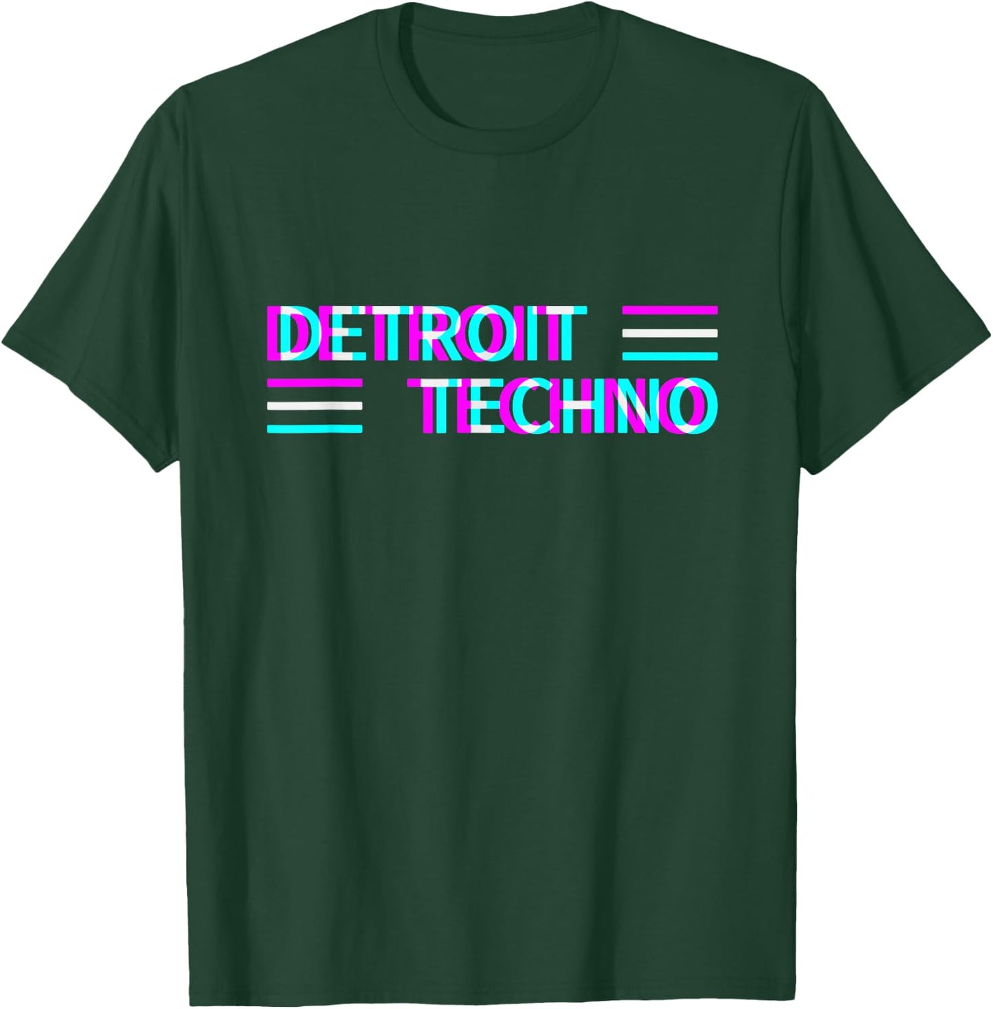 Detroit Techno Rave Electro Musik House Raver Festival T-Shirt - T-Shirt | Forest