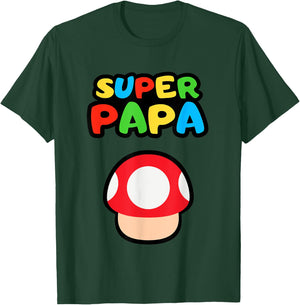 Pilz Super Papa T-Shirt - T-Shirt | Forest