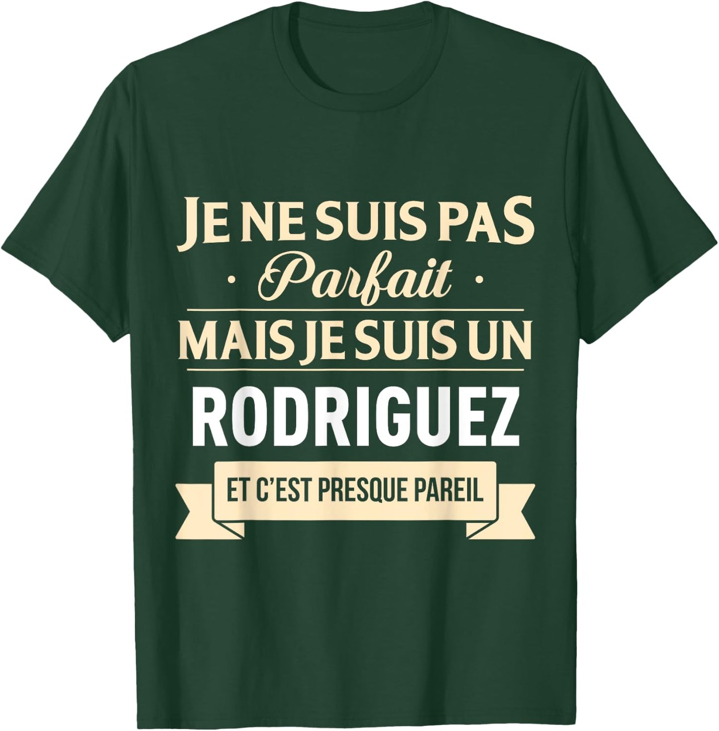 Funny Gift Rodriguez Last Name , Black, S T-Shirt - T-Shirt | Forest