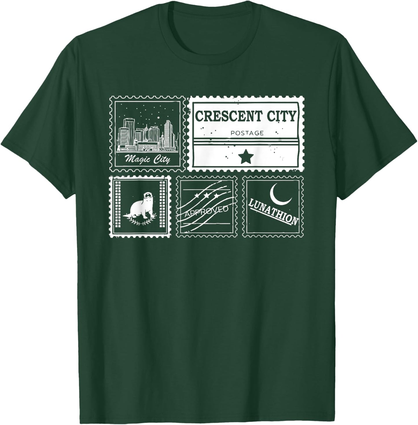 Crescent City Postal Service, Funny Crescent City Otter T-Shirt - T-Shirt | Forest