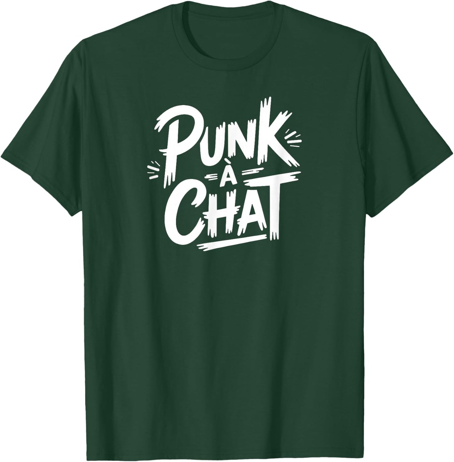 Punk Cat , Black, S T-Shirt - T-Shirt | Forest
