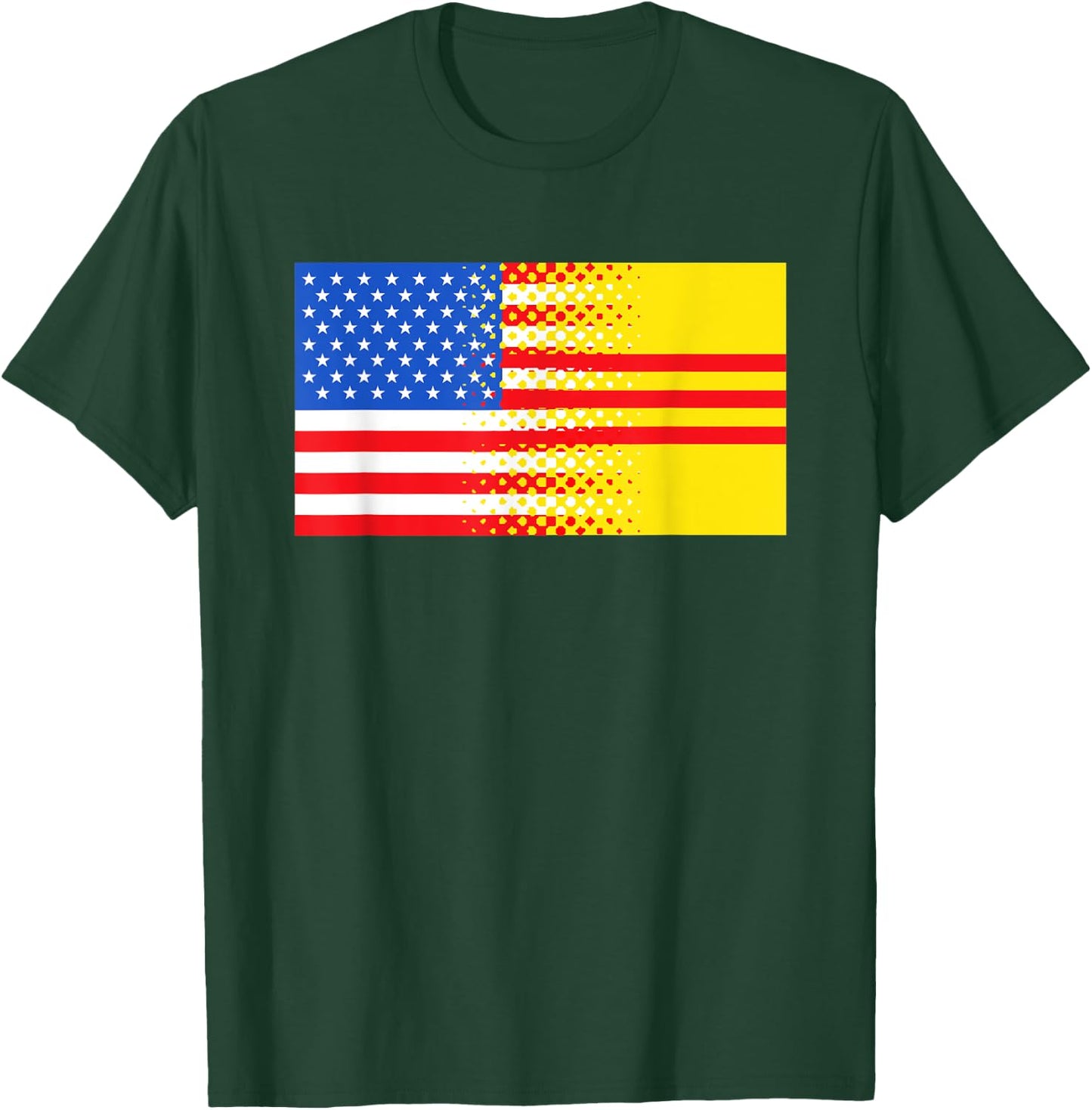 Vietnamese American South Vietnam Flag Gift T-Shirt - T-Shirt | Forest