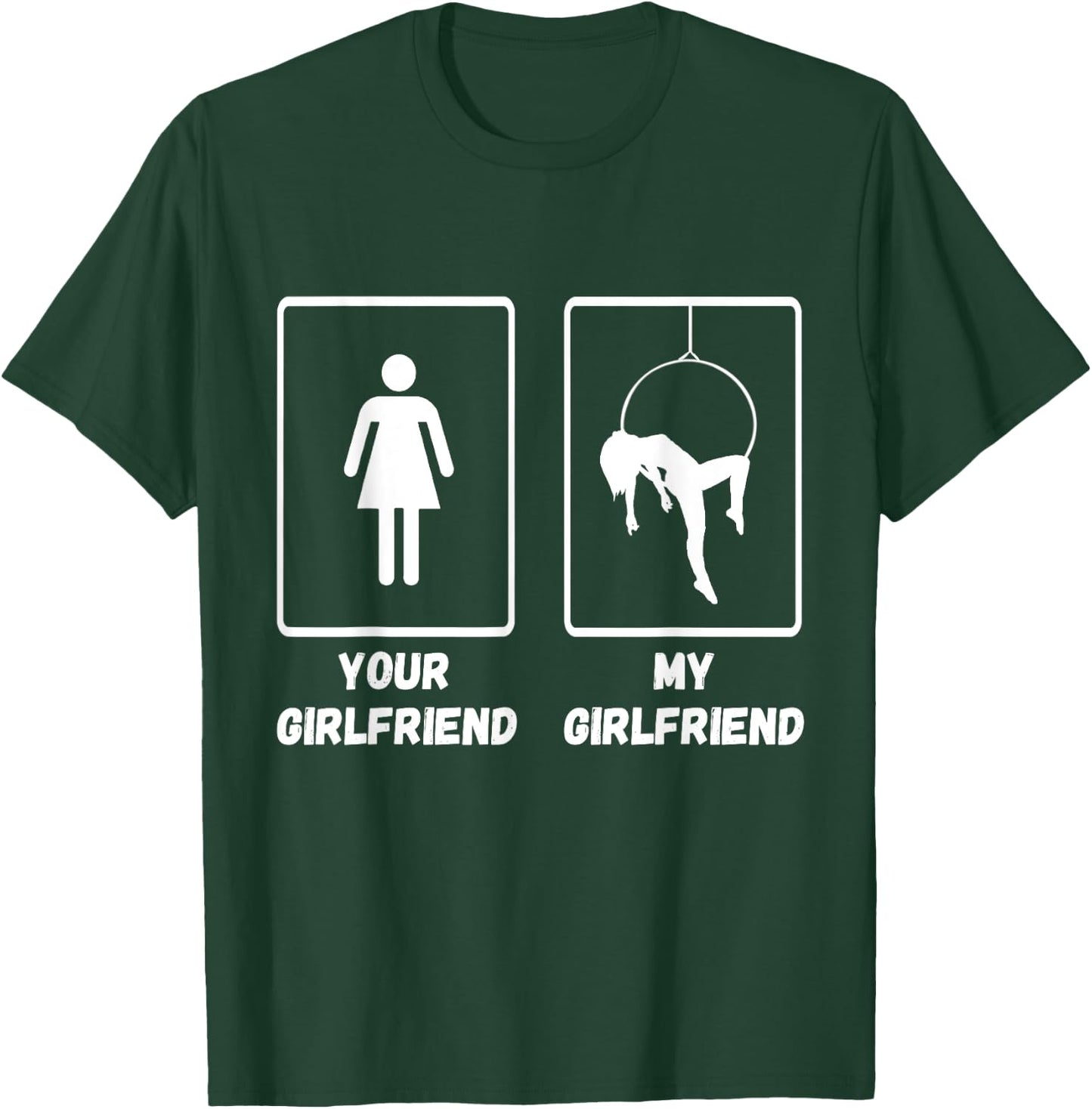 Aerial Hoop Aerialist Girlfriend Silk Circus Lyra Circus T-Shirt - T-Shirt | Forest